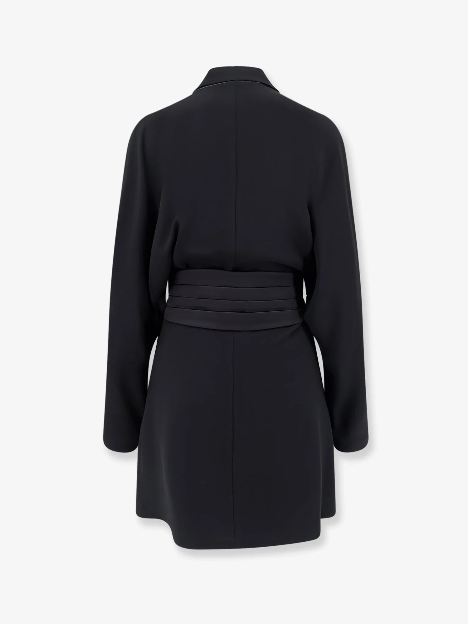Chemisier Dress with Tuxedo-style band