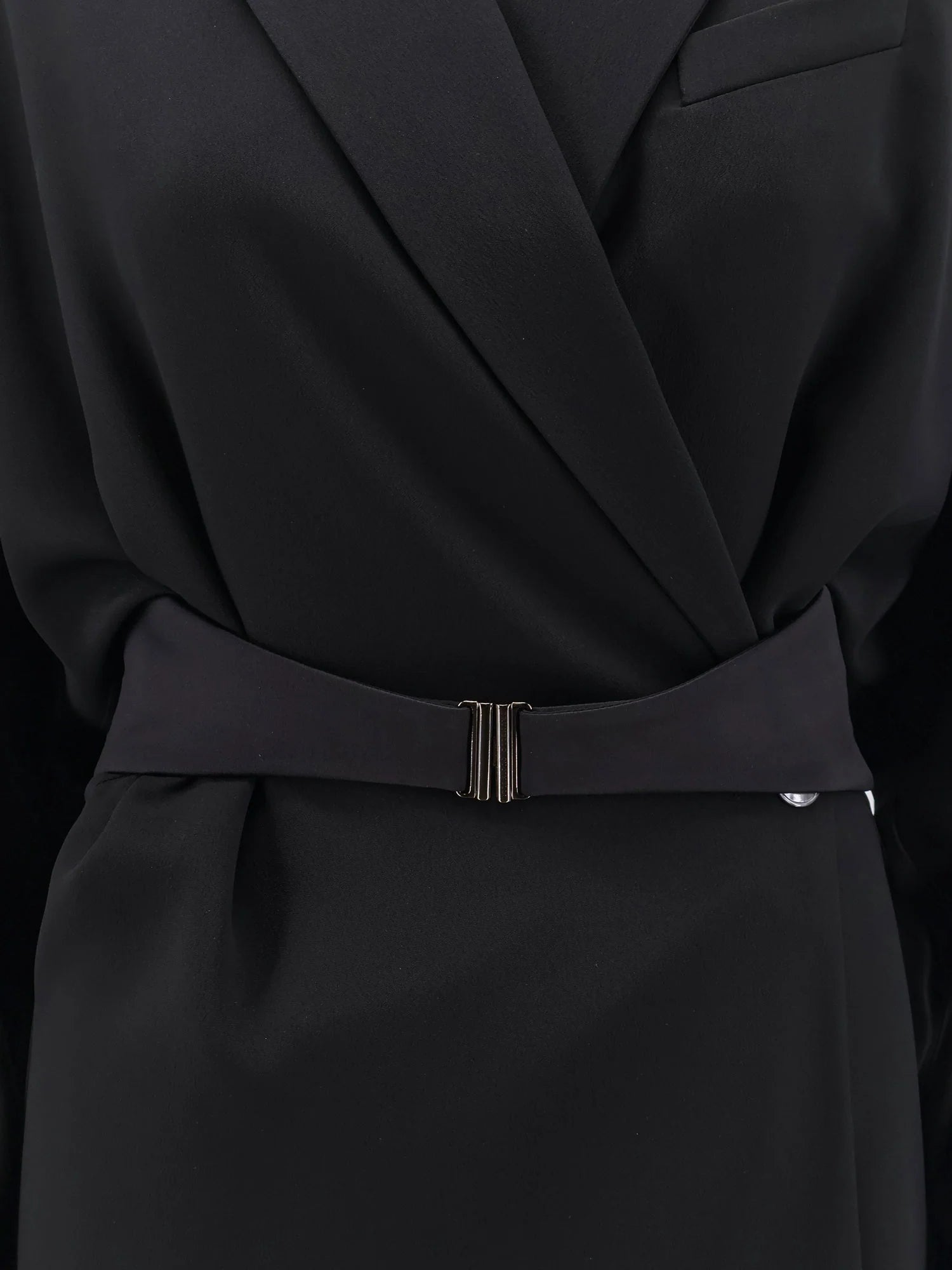 Chemisier Dress with Tuxedo-style band