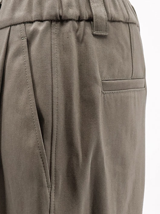 Cotton trousers with elastic and Monili detail