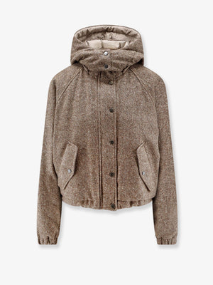 Mélange virgin wool blend jacket
