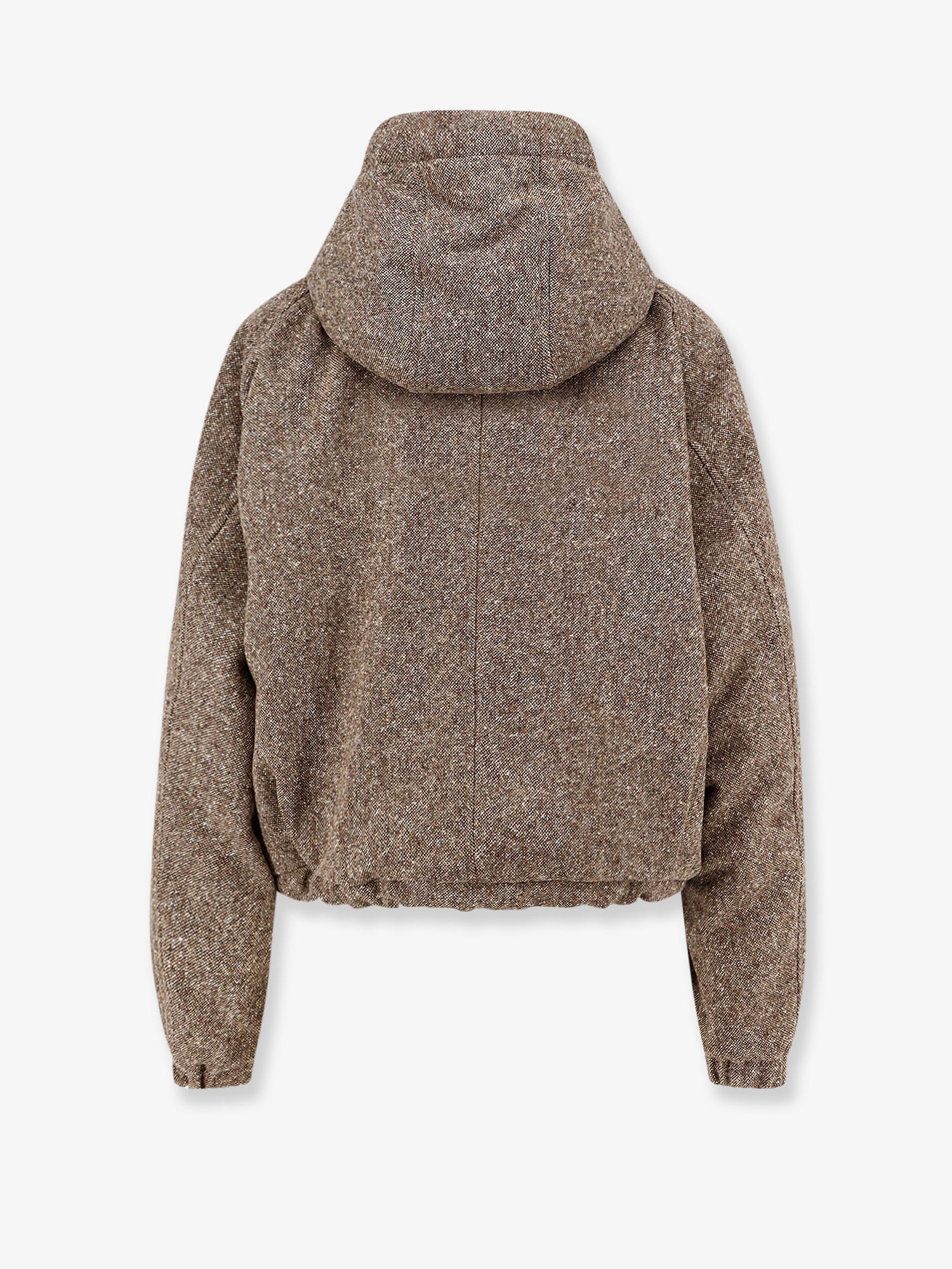 Mélange virgin wool blend jacket