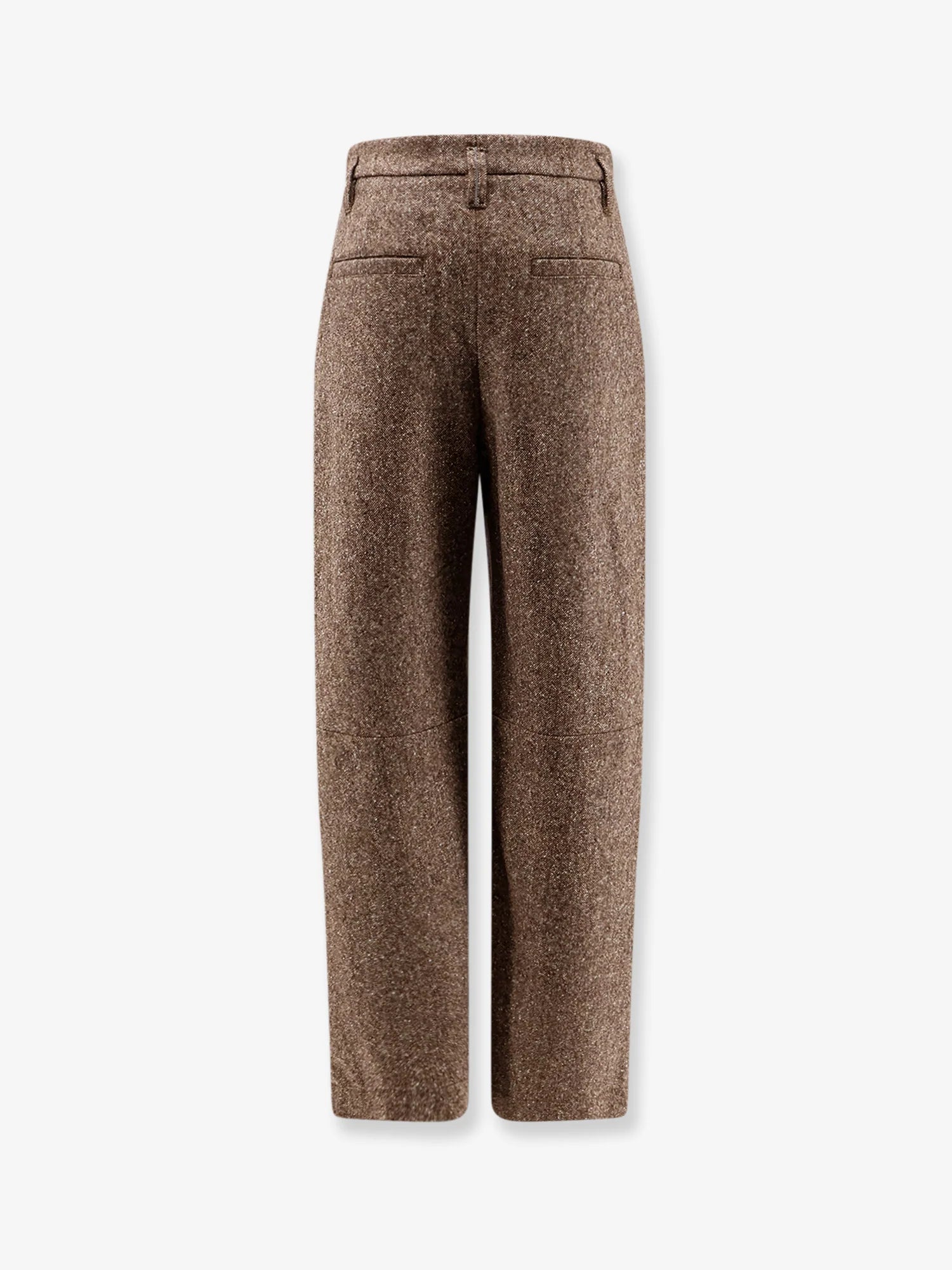Mélange wool blend trousers