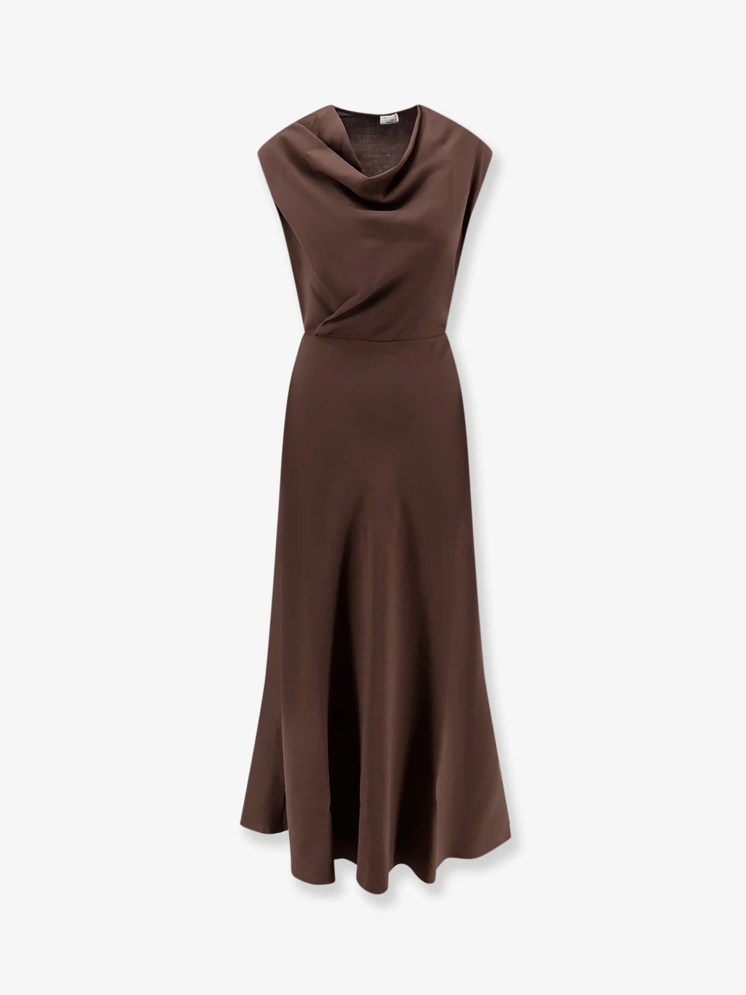 Flared Twill Fluid virgin wool dress