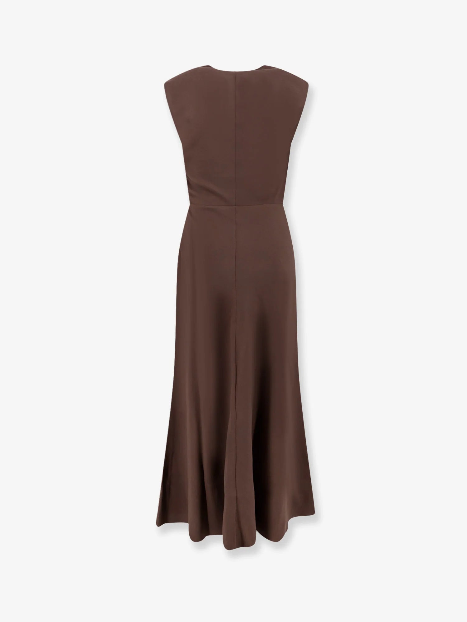 Flared Twill Fluid virgin wool dress