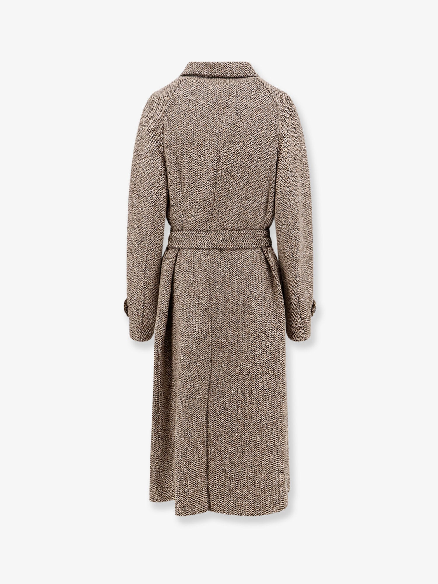 Herringbone coat with Monili detail
