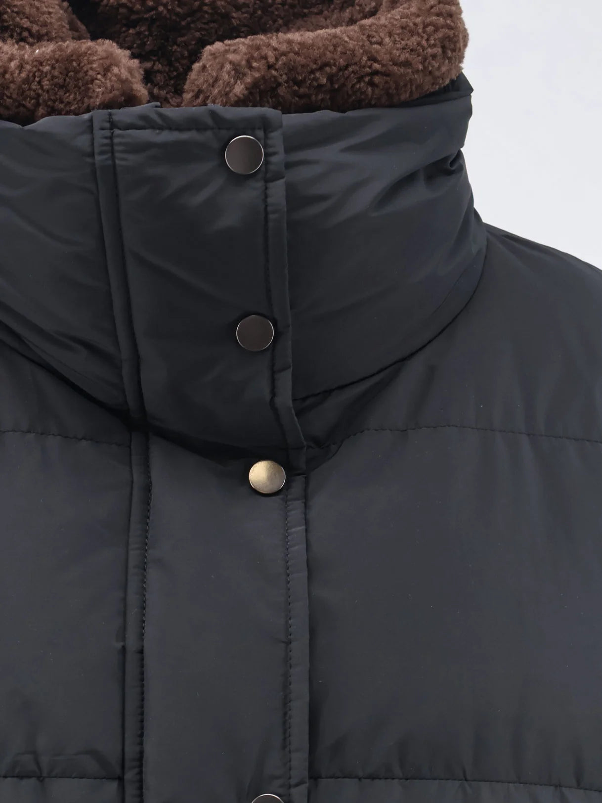 Down Jacket with Shearling collar