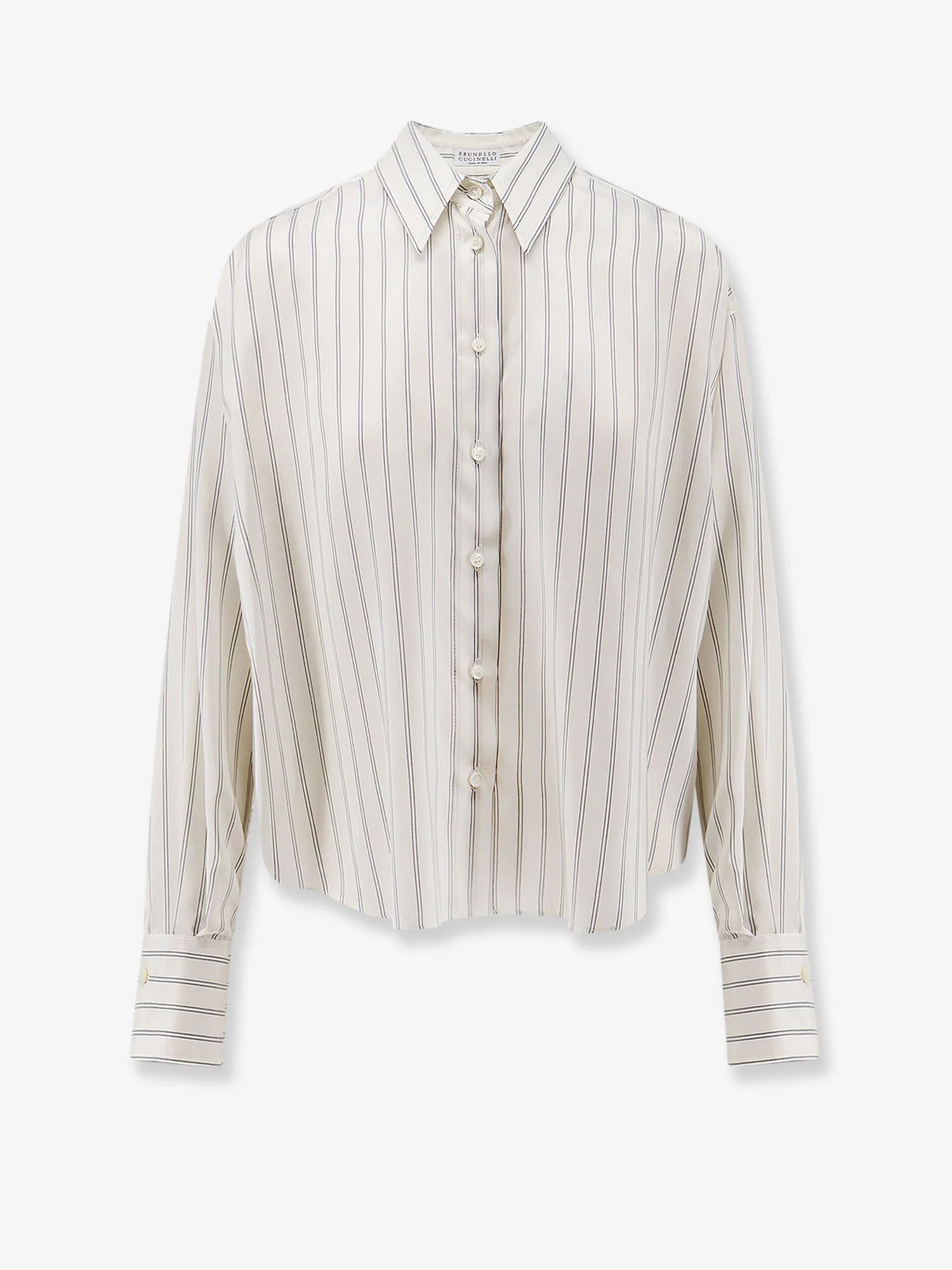 Striped silk shirt