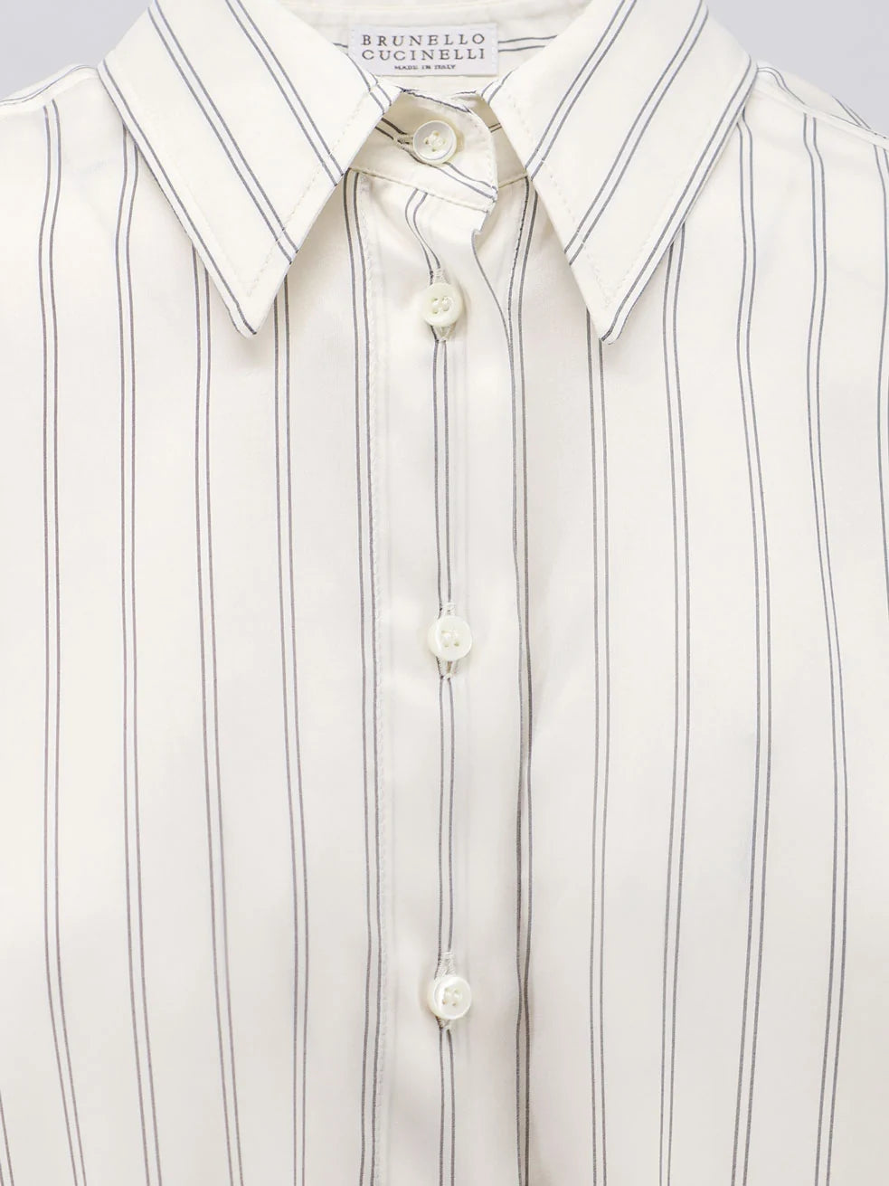 Striped silk shirt