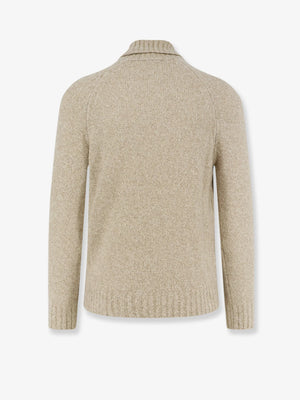 Wool, silk and cashmere blend turtleneck