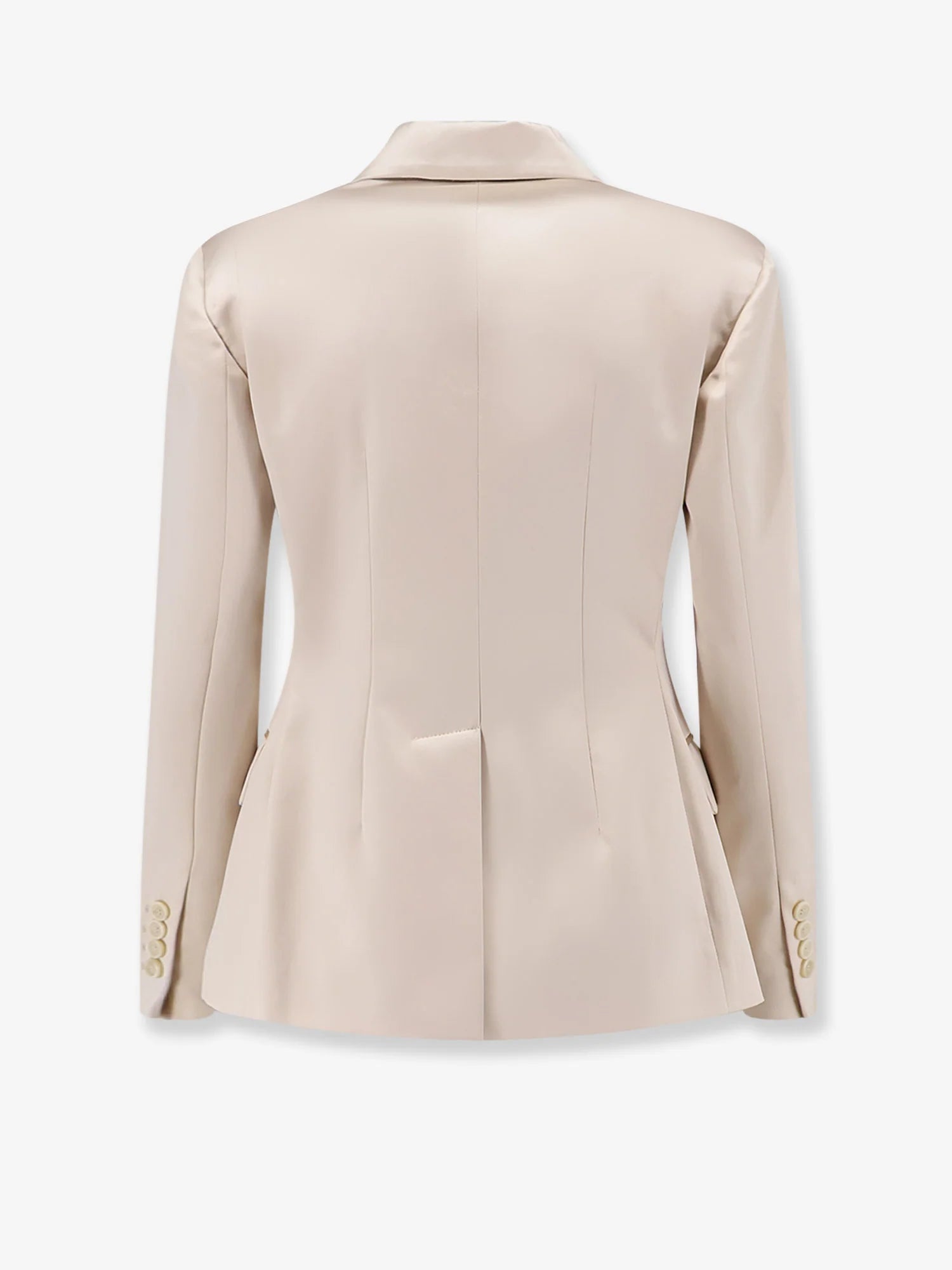 Double-breasted silk blazer