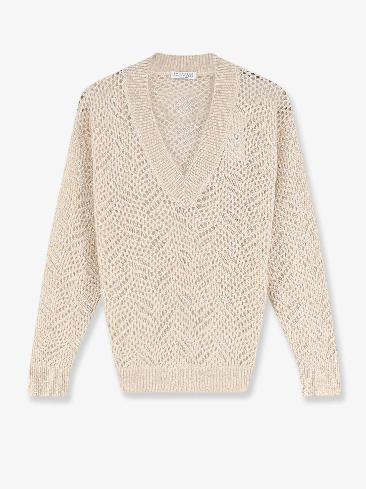 Mohair blend sweater with Dazzling pattern