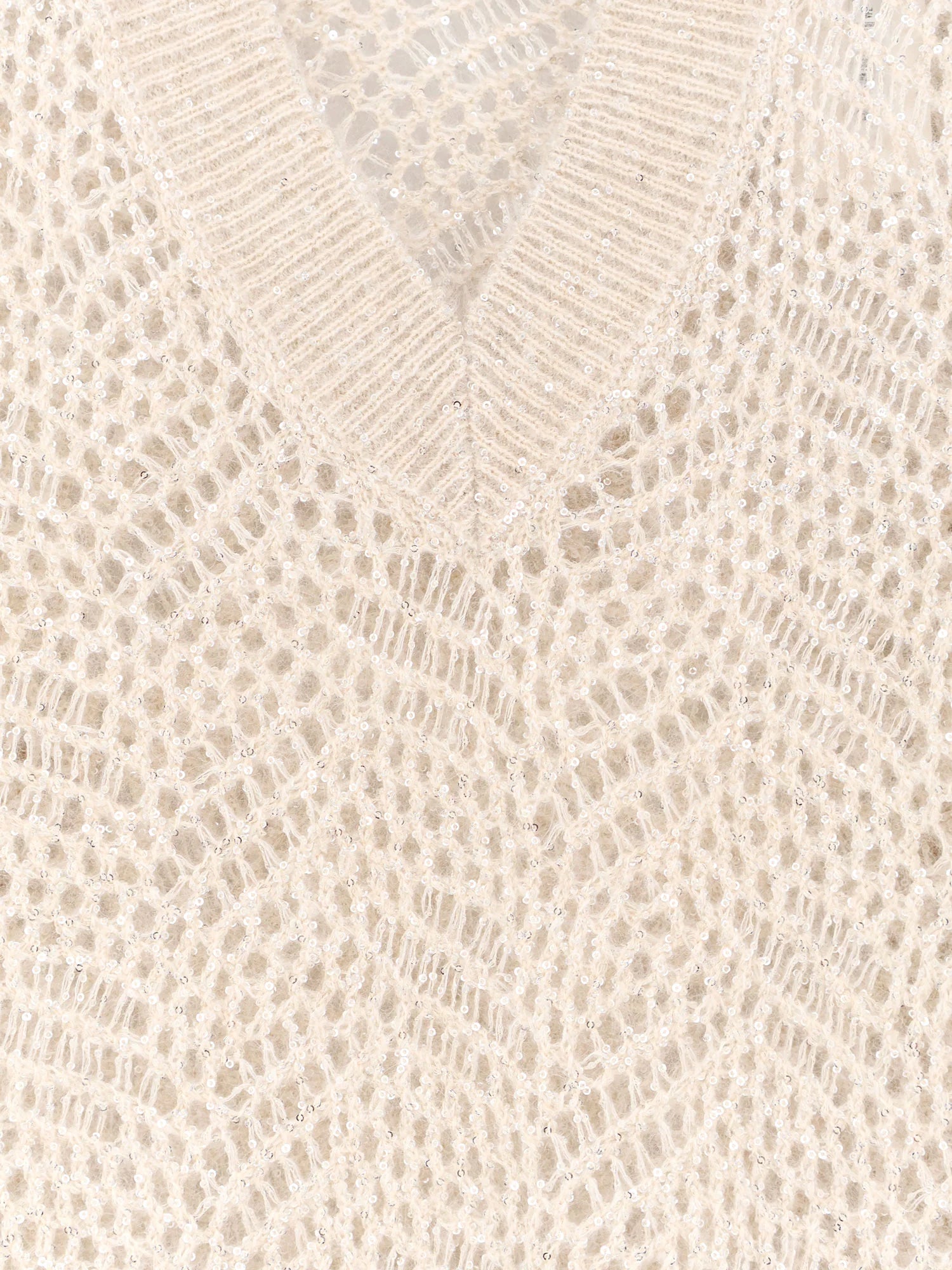 Mohair blend sweater with Dazzling pattern