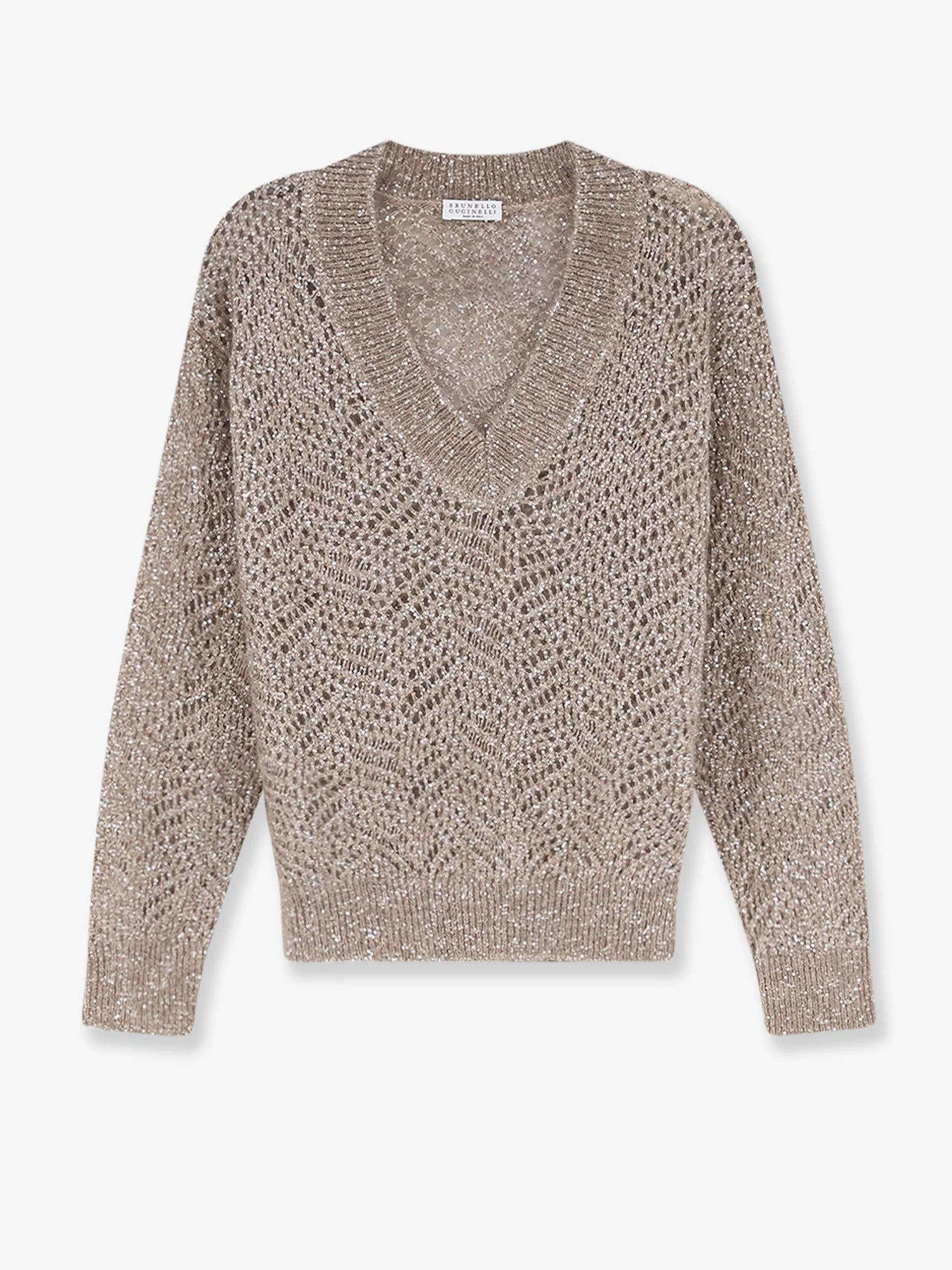 Mohair blend sweater with Dazzling pattern