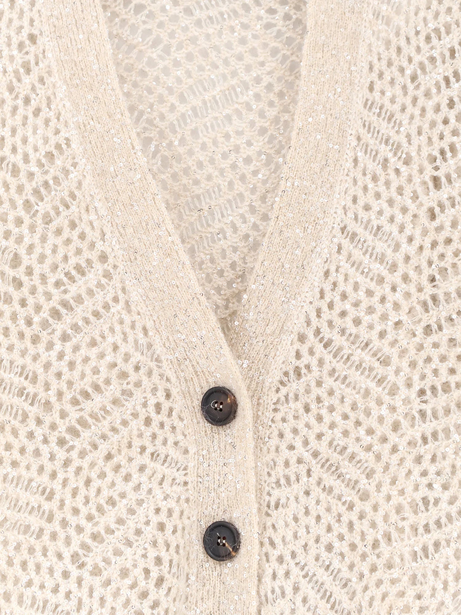 Mohair blend cardigan with iconic Dazzling motif