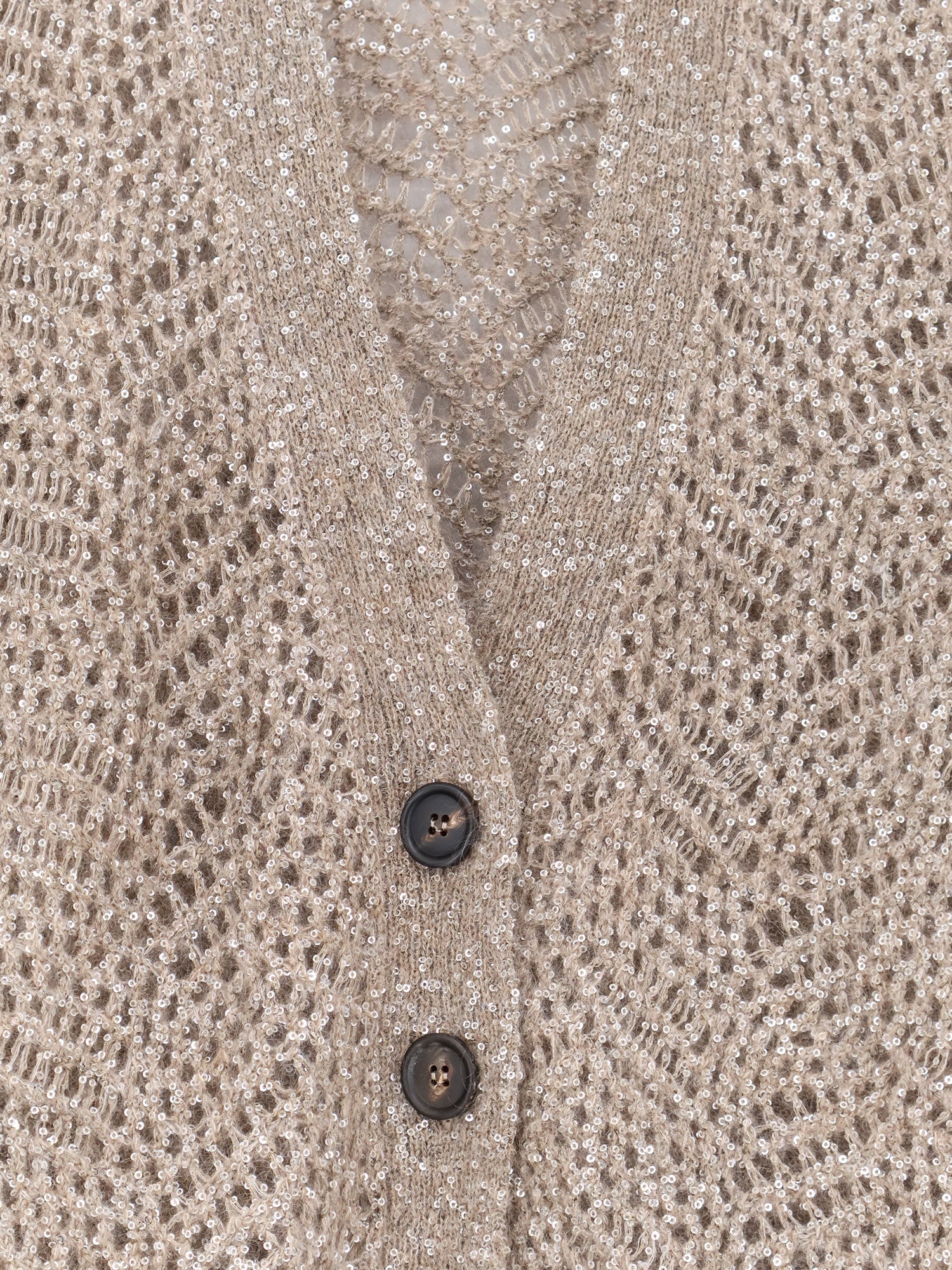 Mohair blend cardigan with iconic Dazzling motif