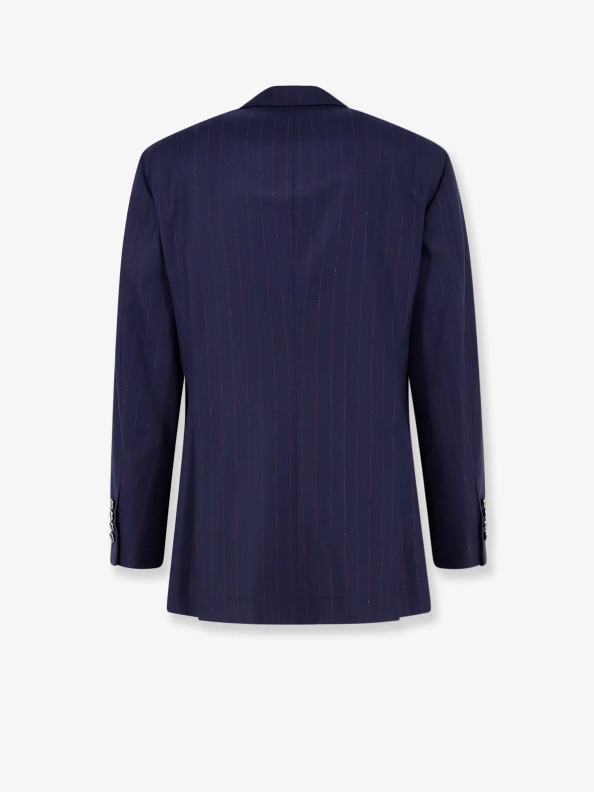Virgin wool suit with pinstripe pattern