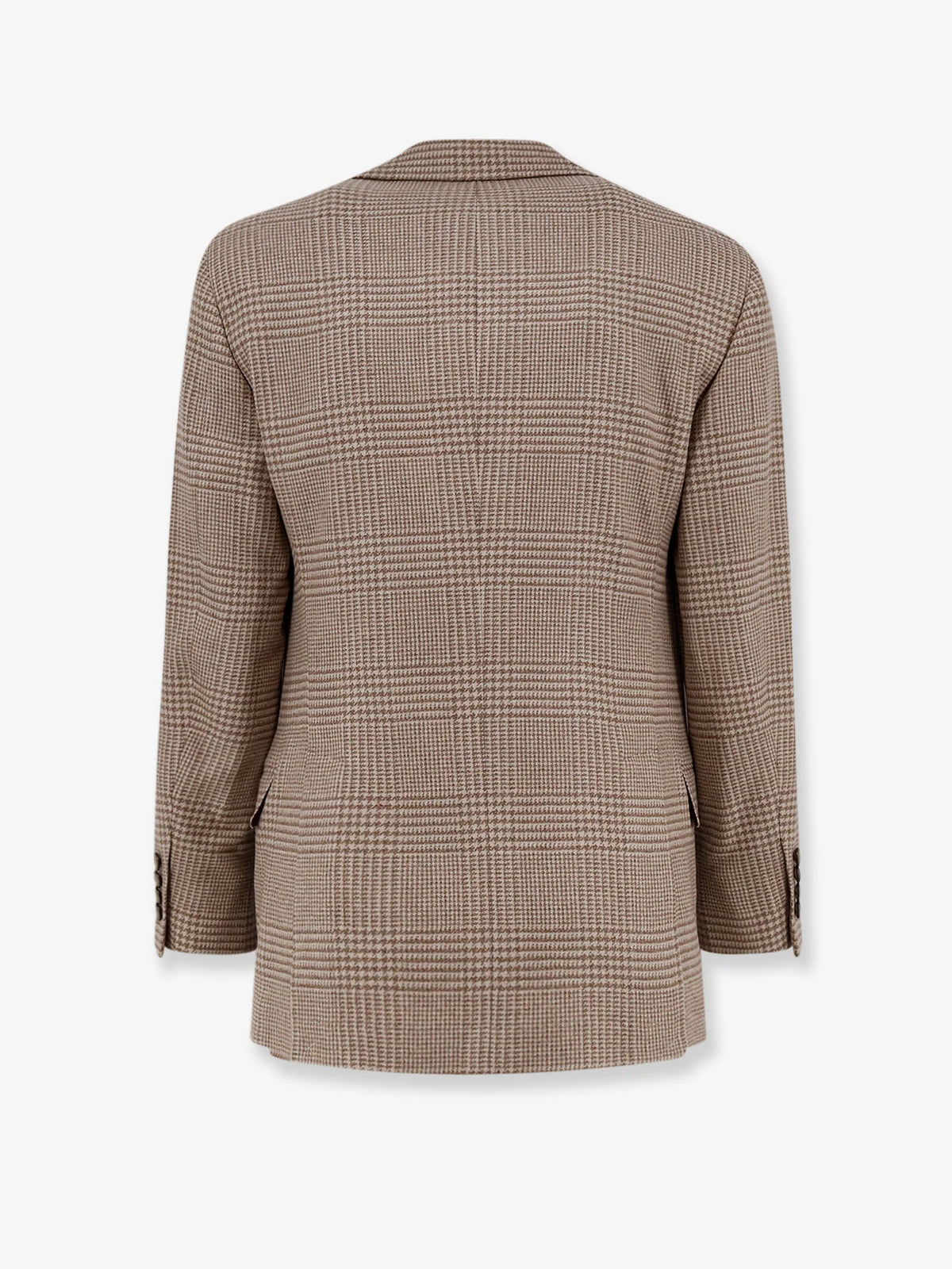 Single-breasted wool and cashmere blazer