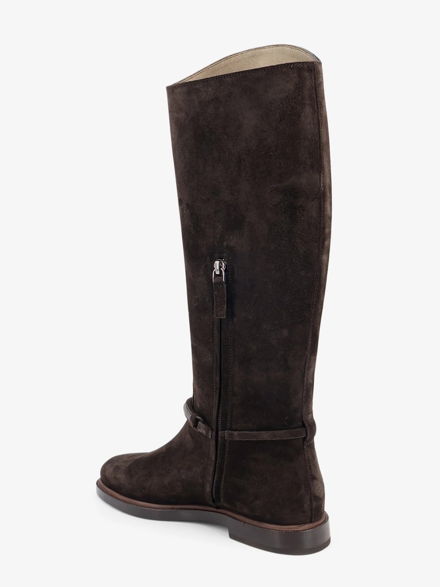Precious Strap Suede Boots