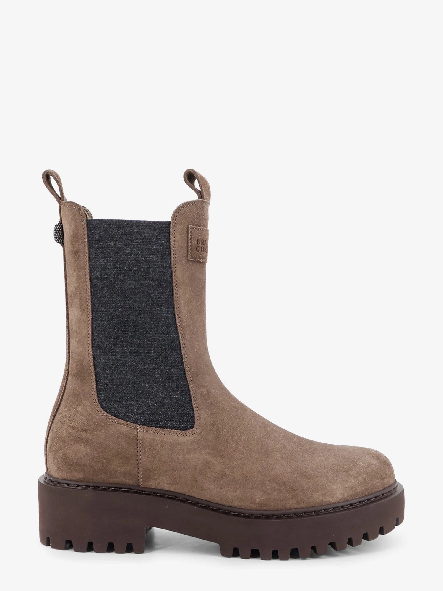 Suede Boots with Precious Loop detail