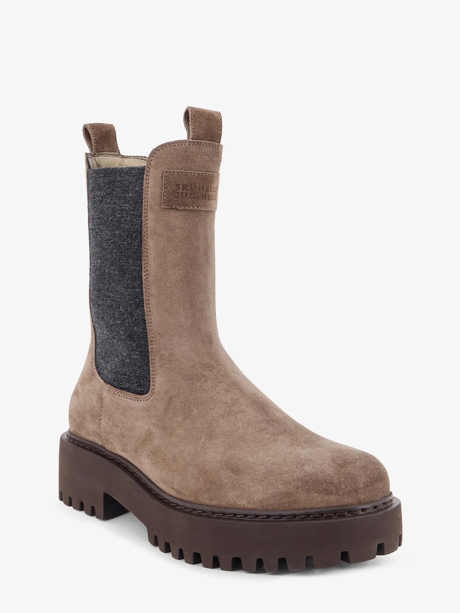 Suede Boots with Precious Loop detail