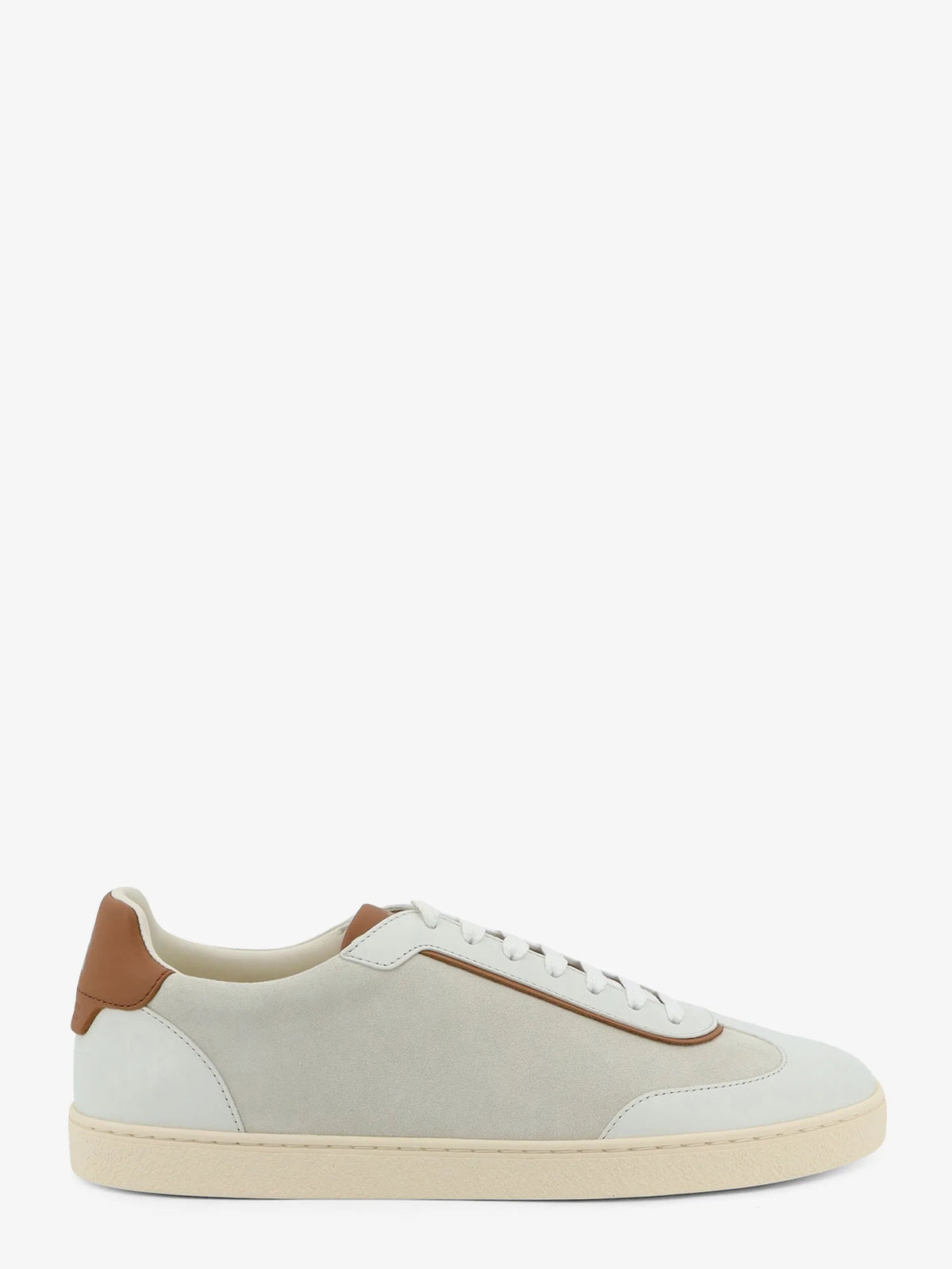 Low-Top suede and leather sneakers
