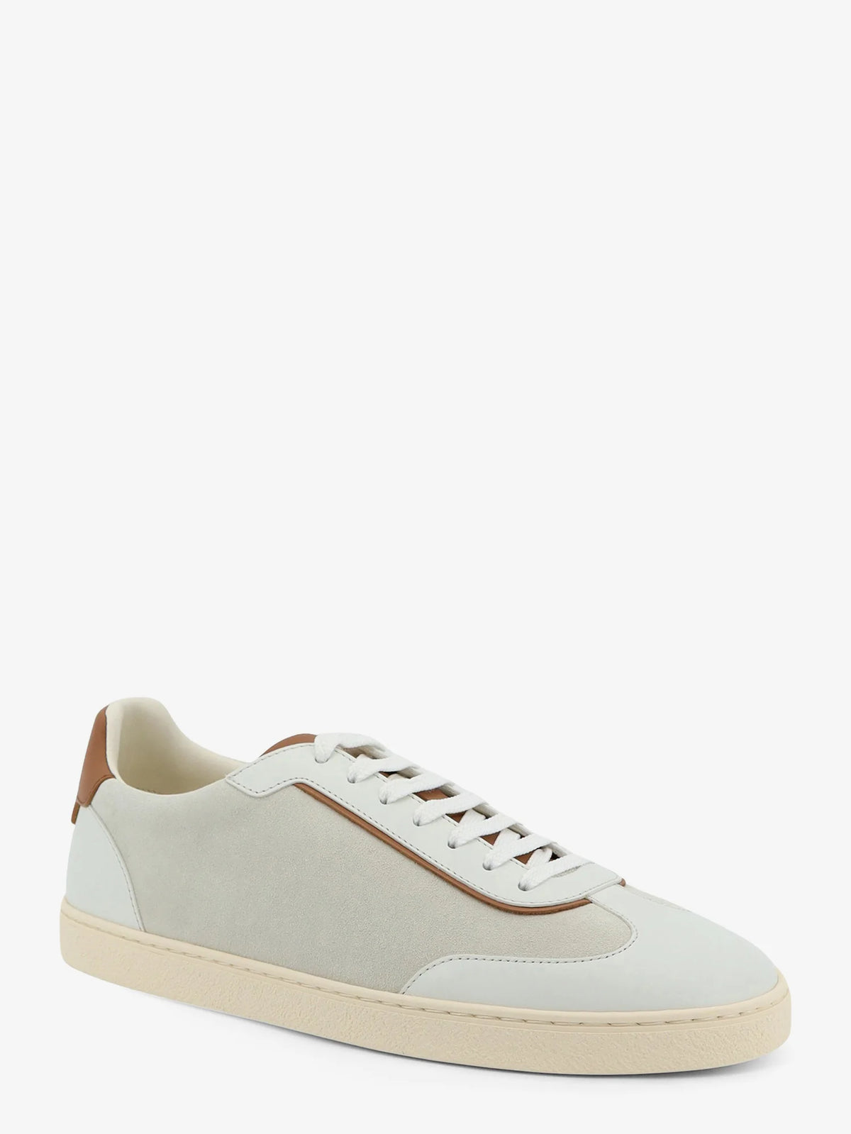 Low-Top suede and leather sneakers