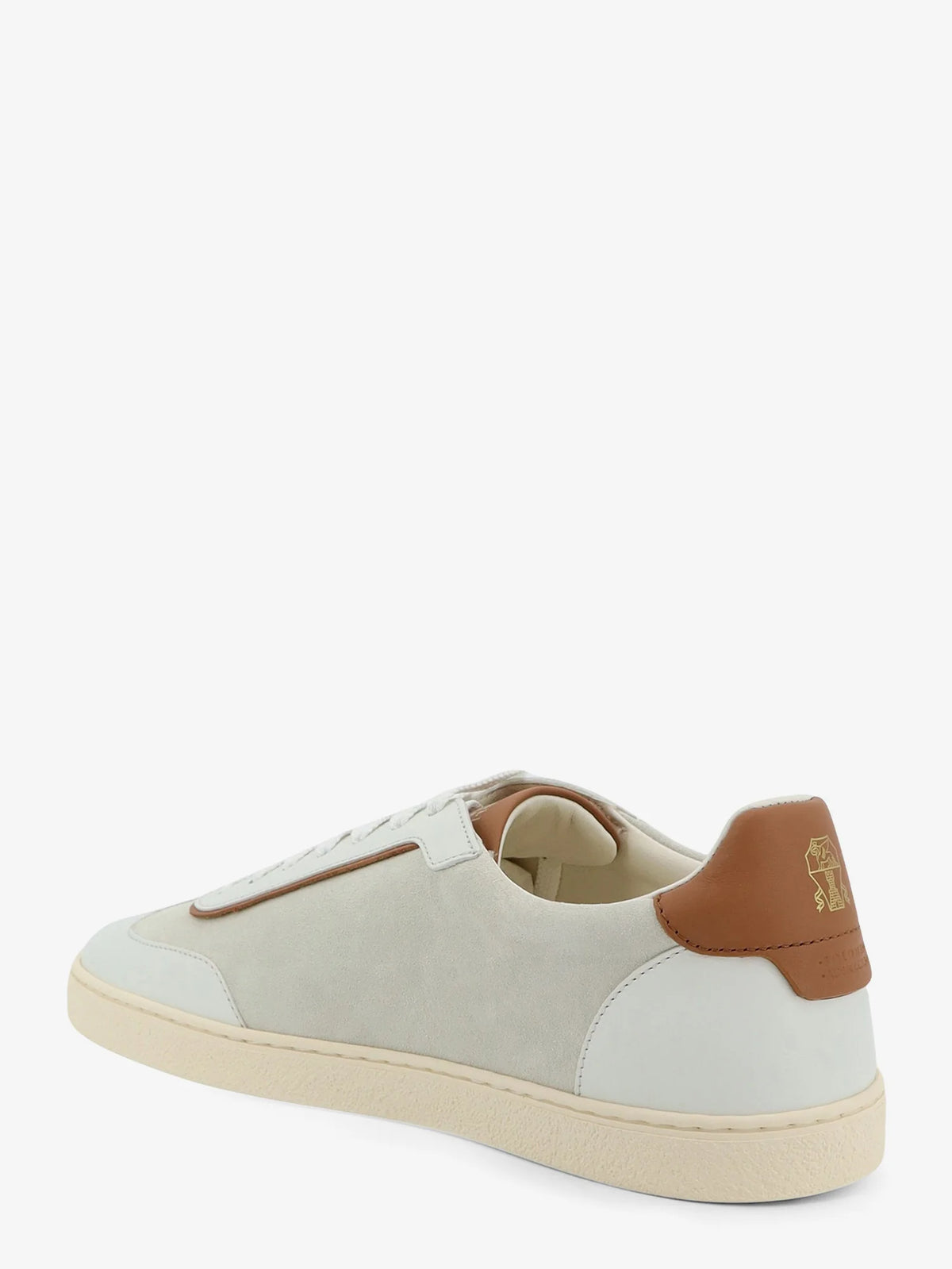 Low-Top suede and leather sneakers