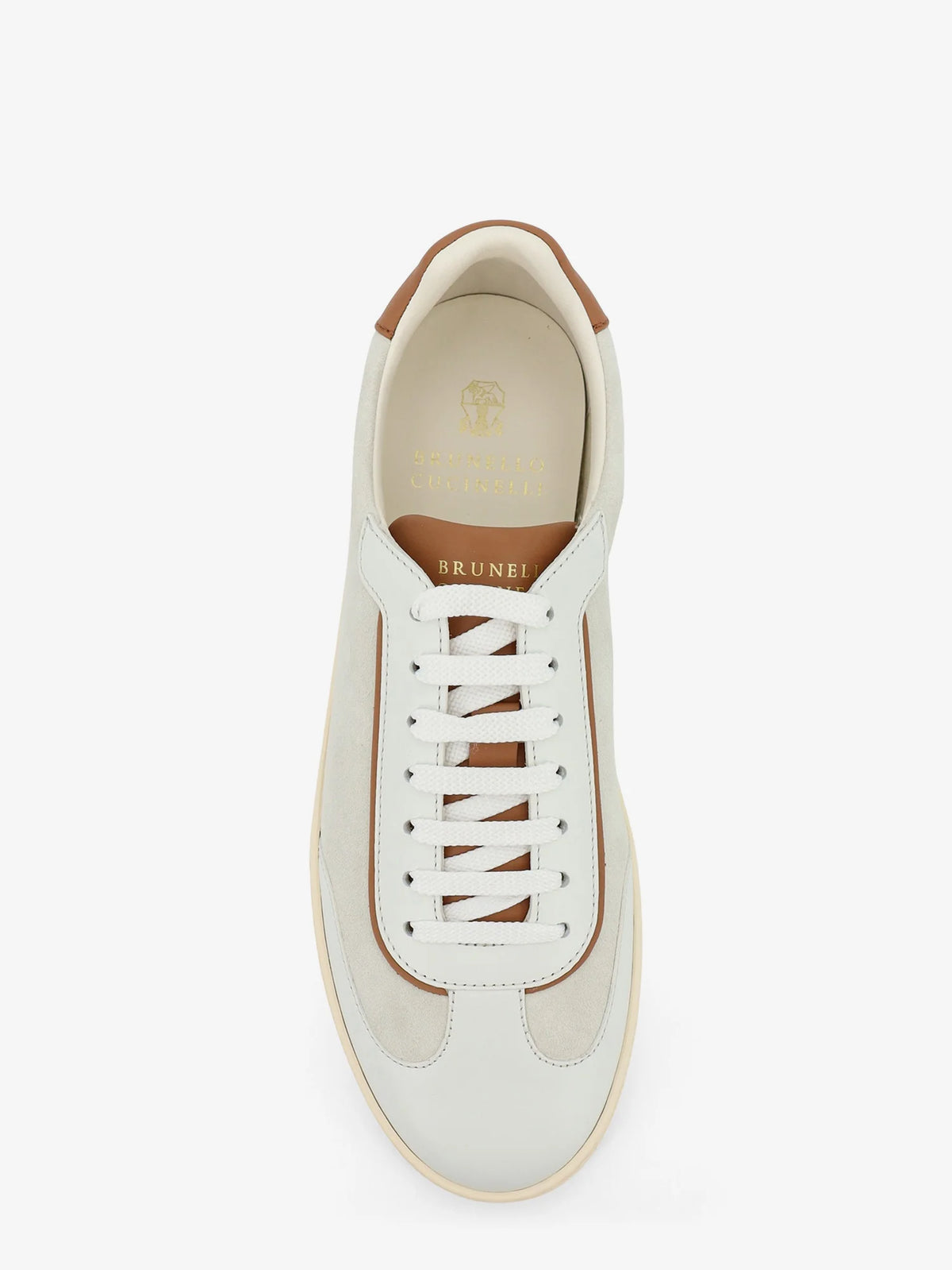Low-Top suede and leather sneakers