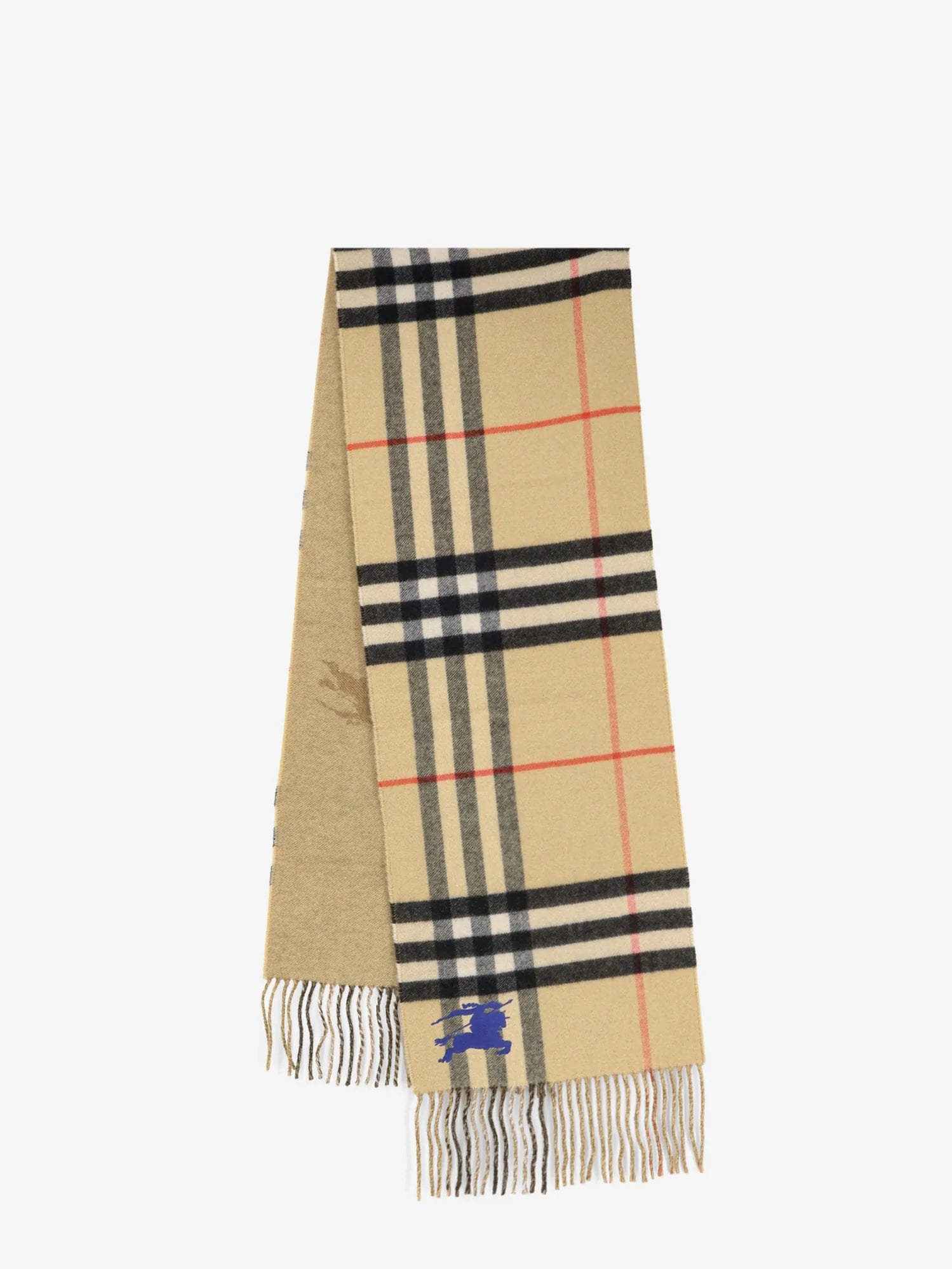 Cashmere scarf with Check motif