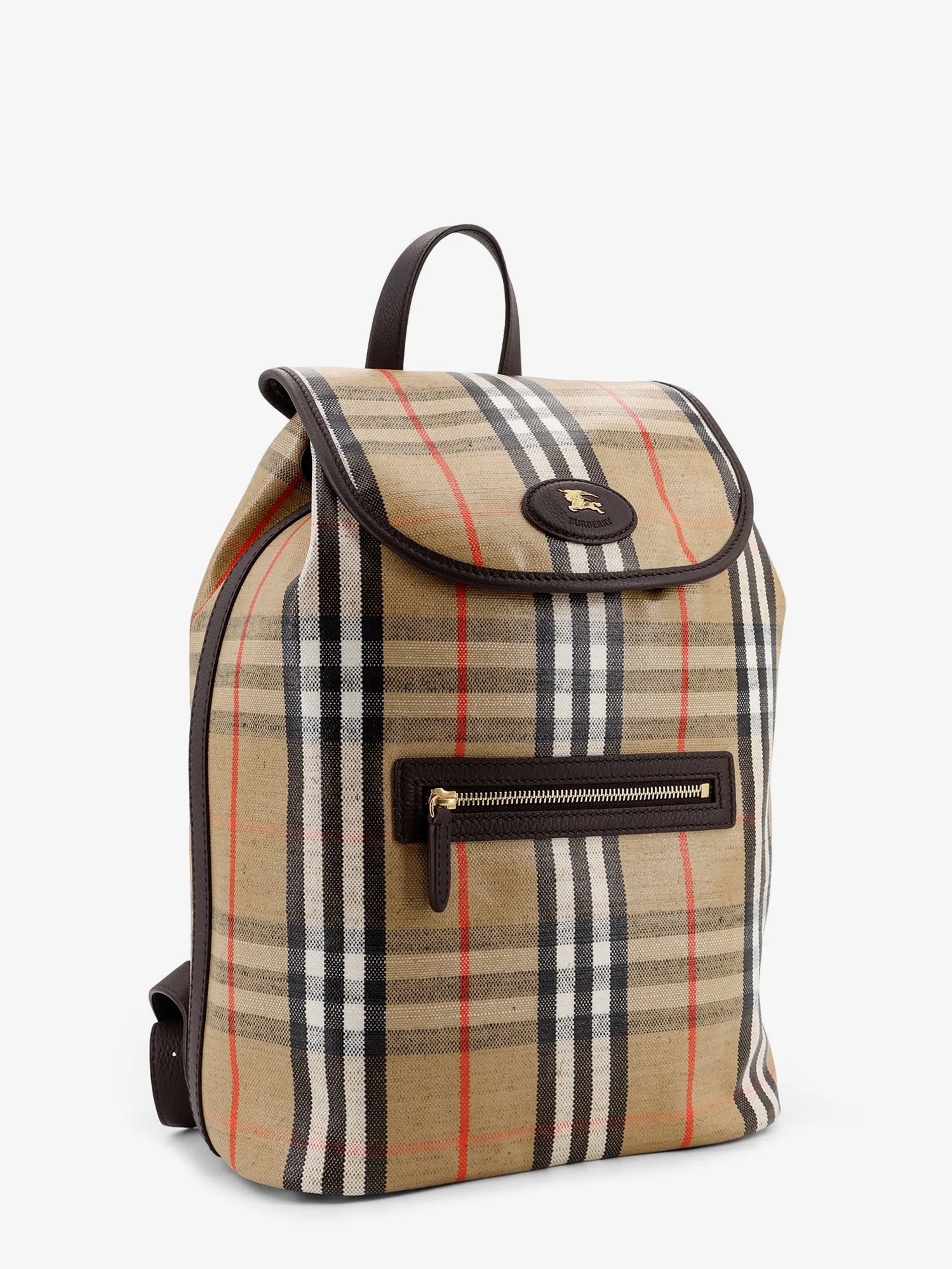 Highlands coated canvas backpack with front logo