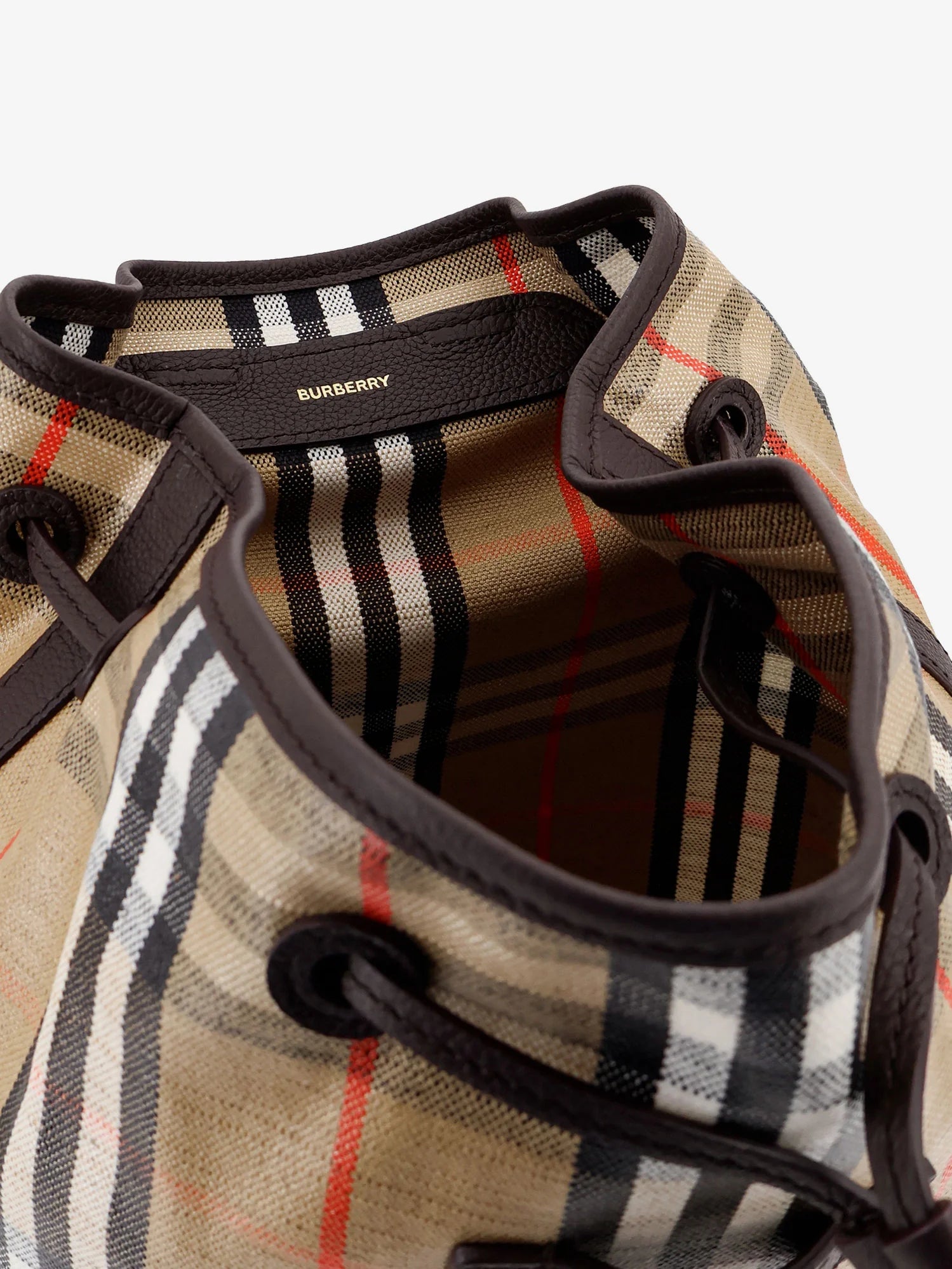 Highlands coated canvas backpack with front logo