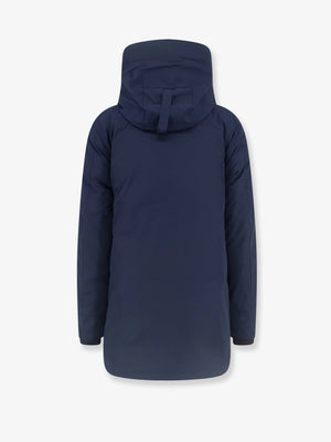 Langford nylon and cotton jacket with hood