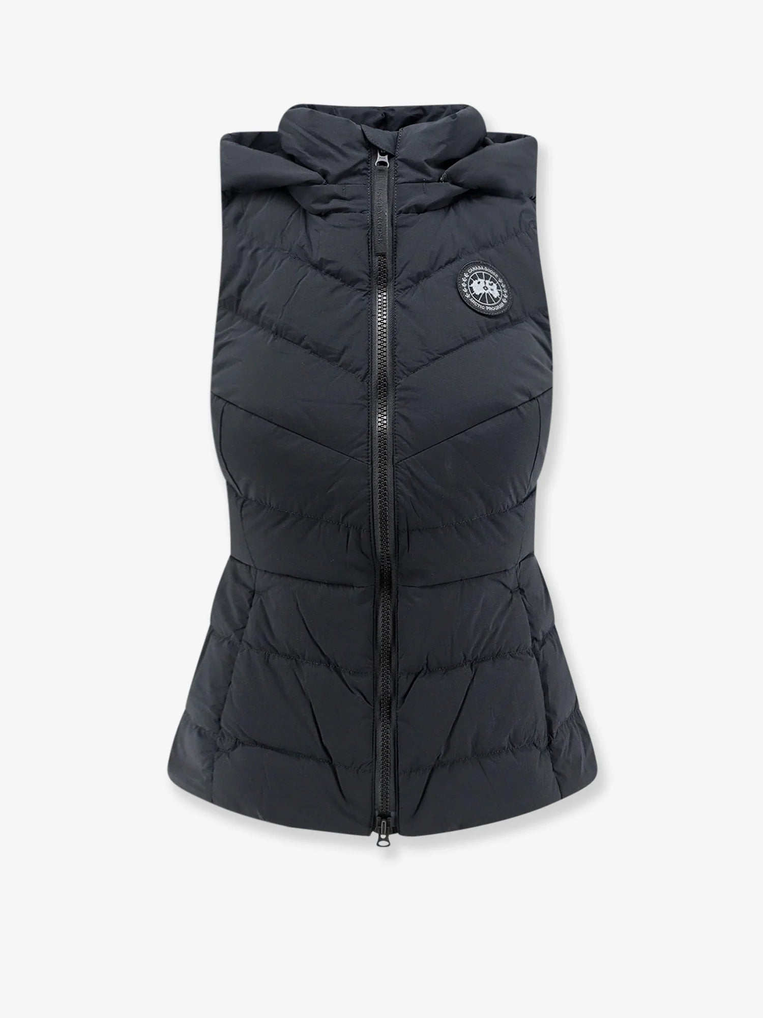 Clair sleeveless nylon blend jacket