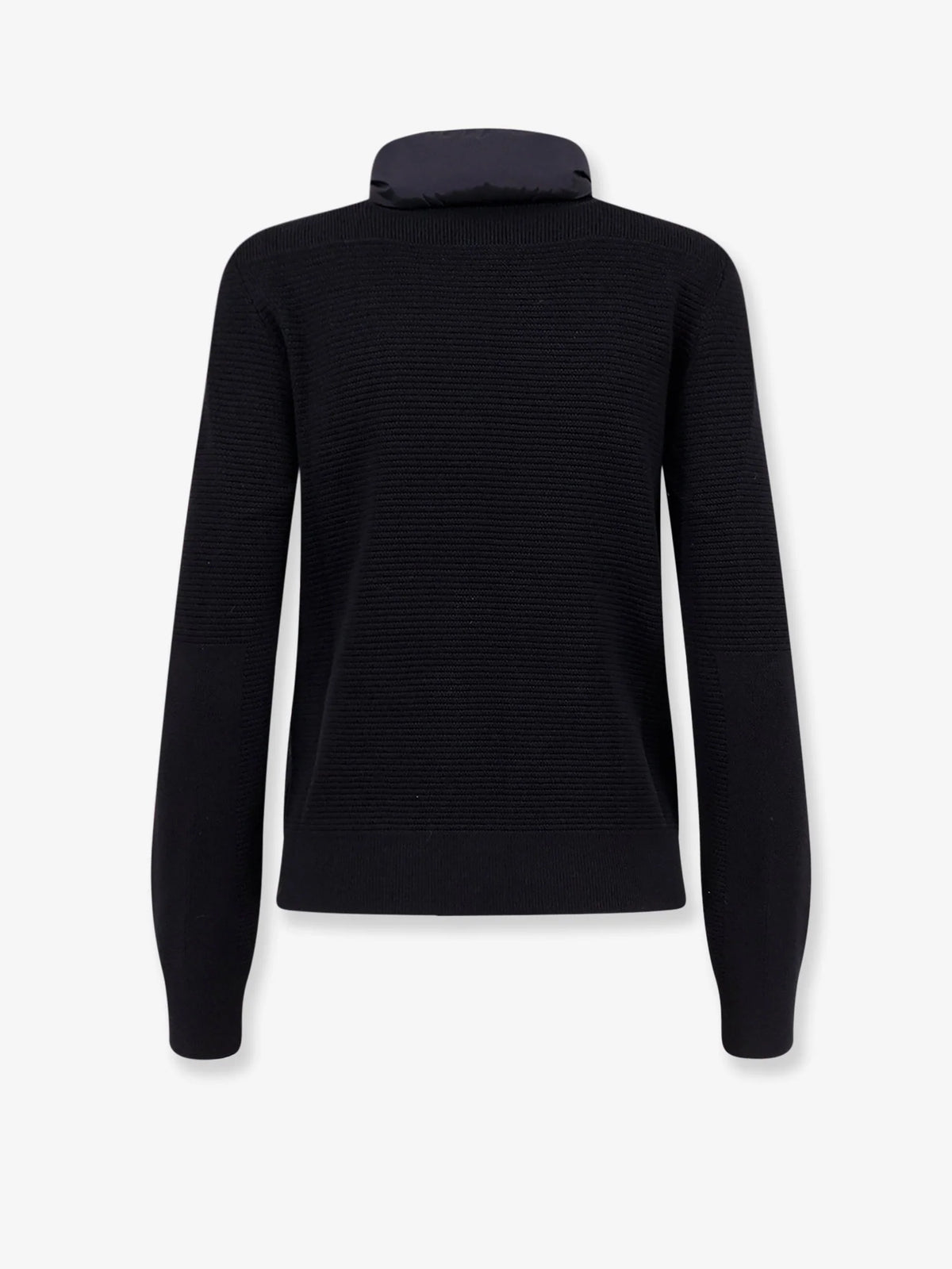 Hybridge wool jacket with nylon inserts