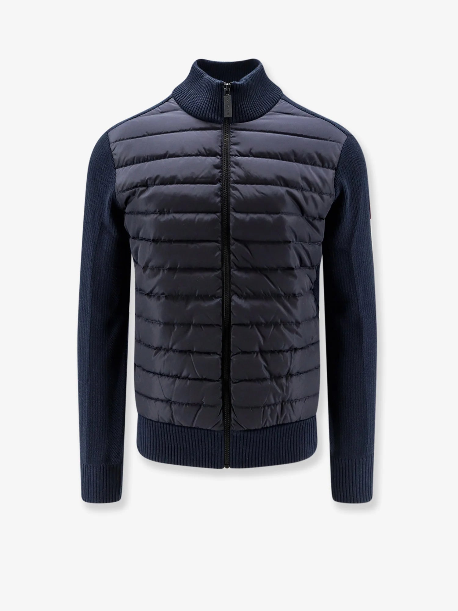 Hybridge technical fabric and nylon jacket