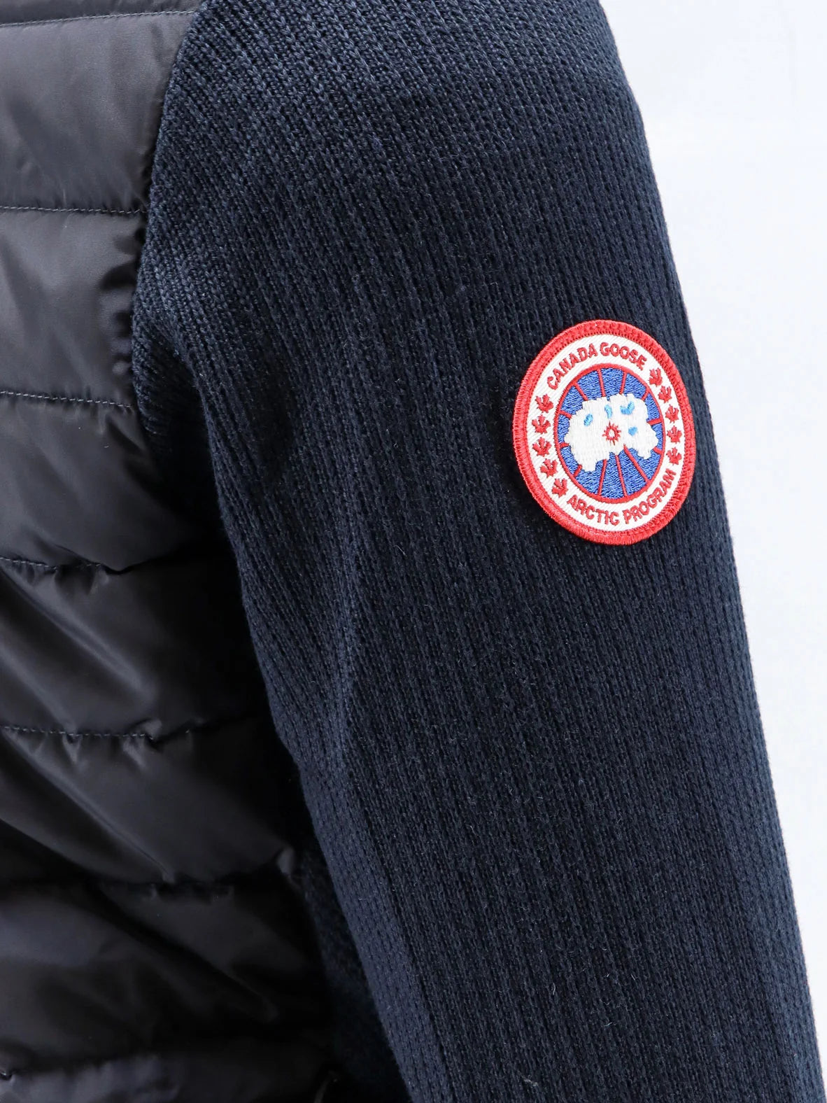 Hybridge technical fabric and nylon jacket