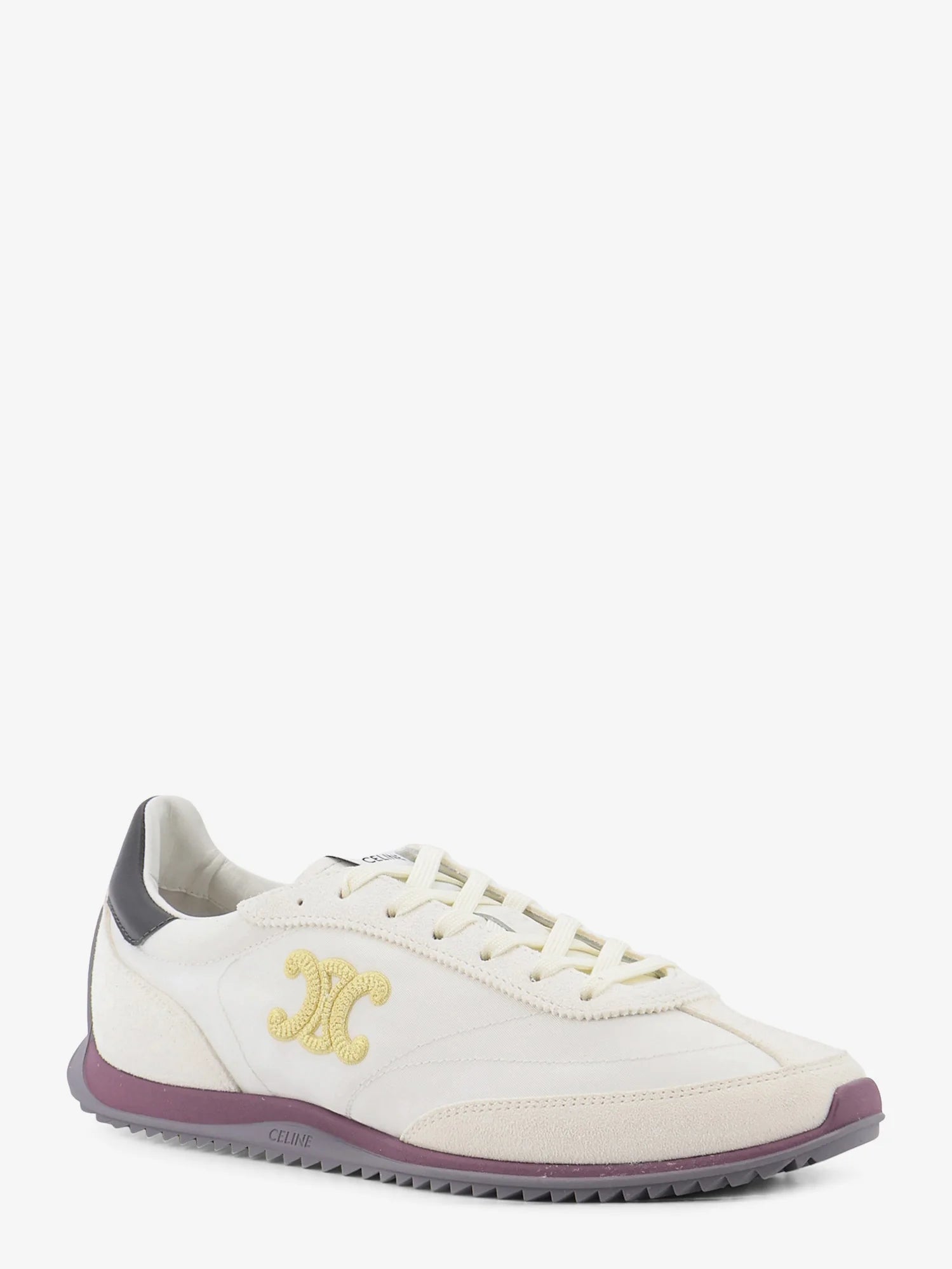 Racer nylon and suede sneakers