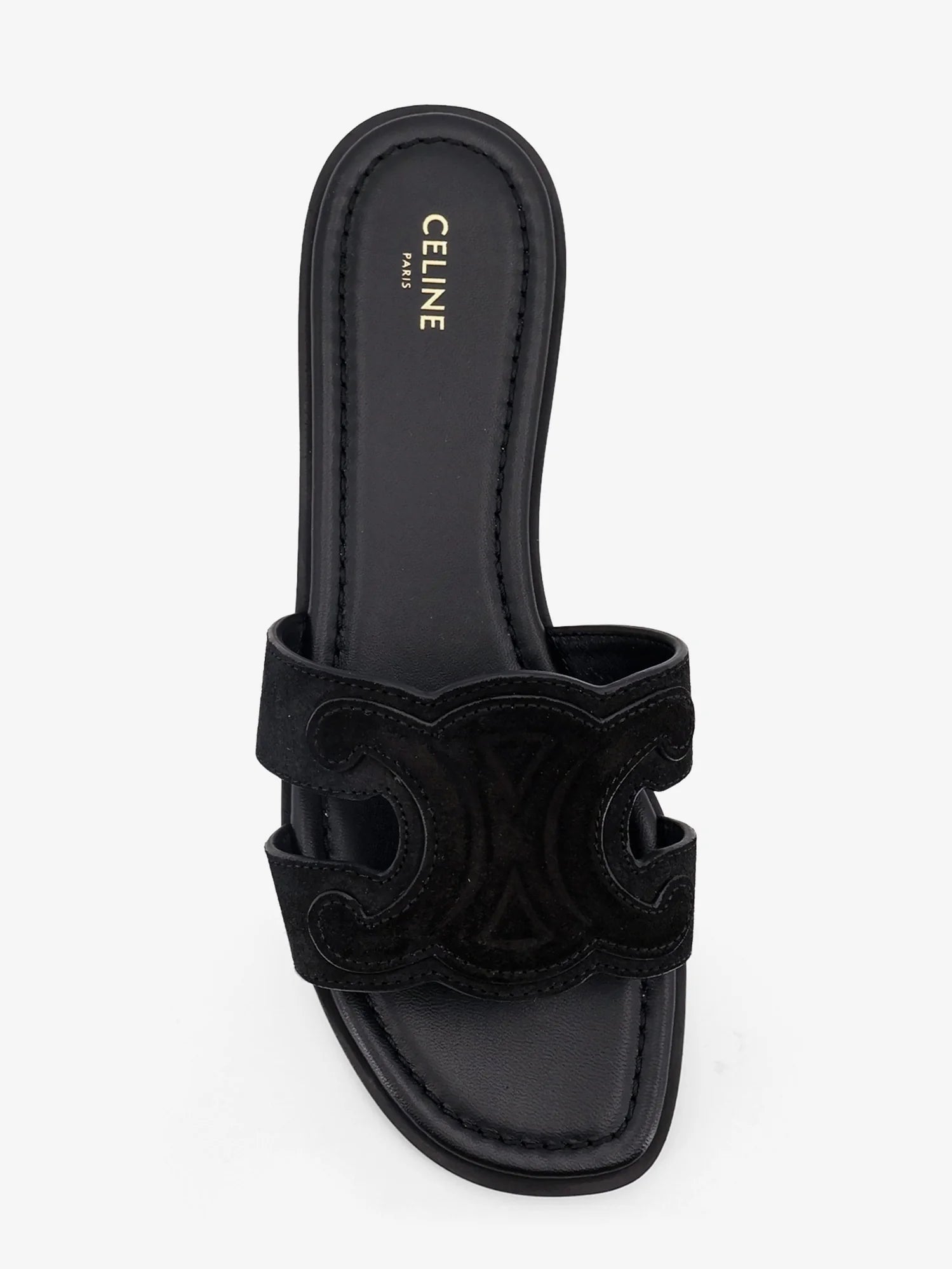 Marina suede sandals with Triomphe logo
