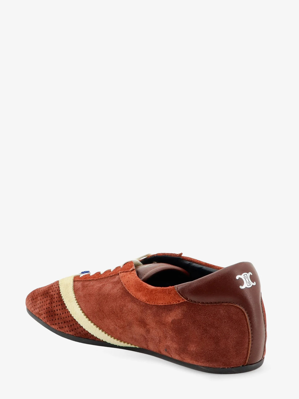 The Flat suede and leather sneakers