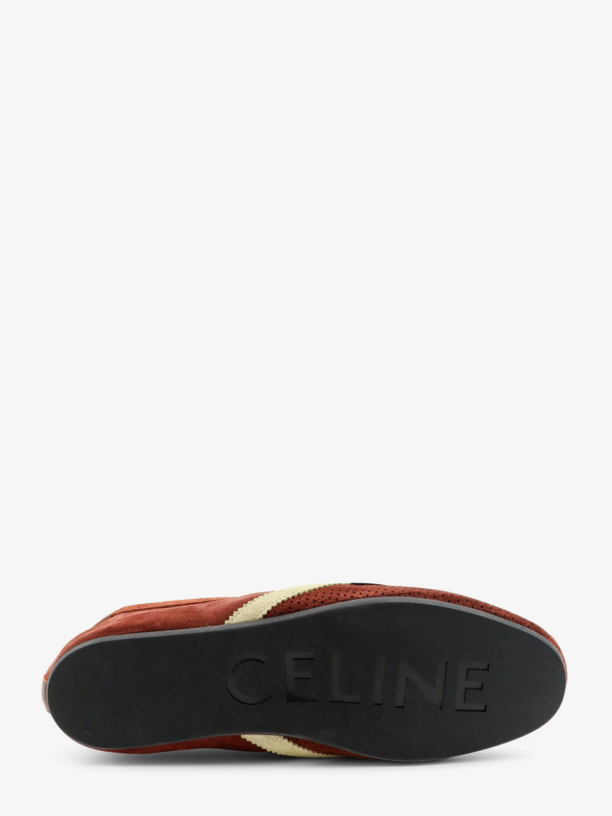 The Flat suede and leather sneakers