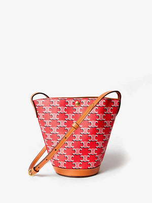 Mini Bucket Bag in Triomphe Canvas