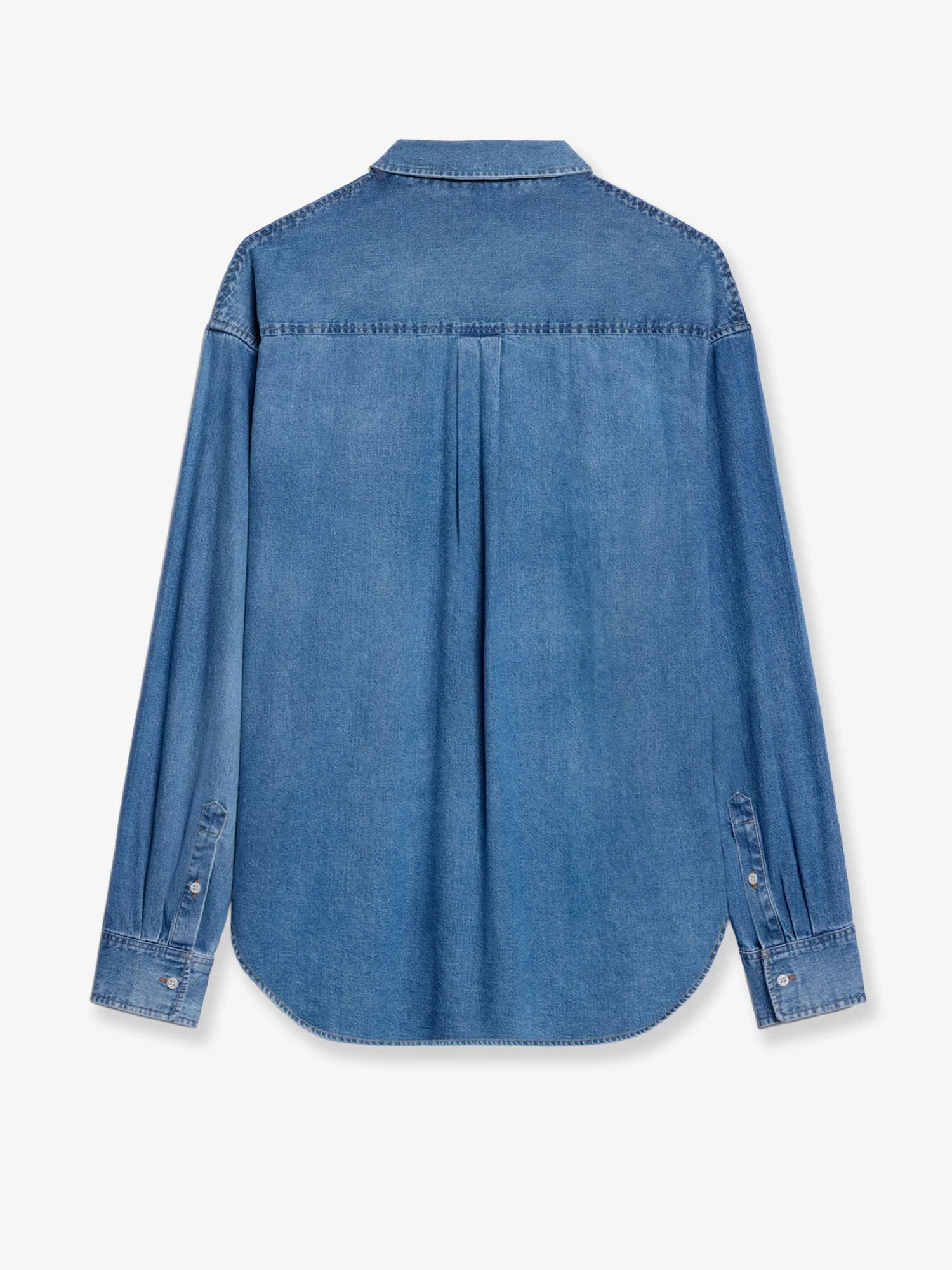 Loose denim shirt