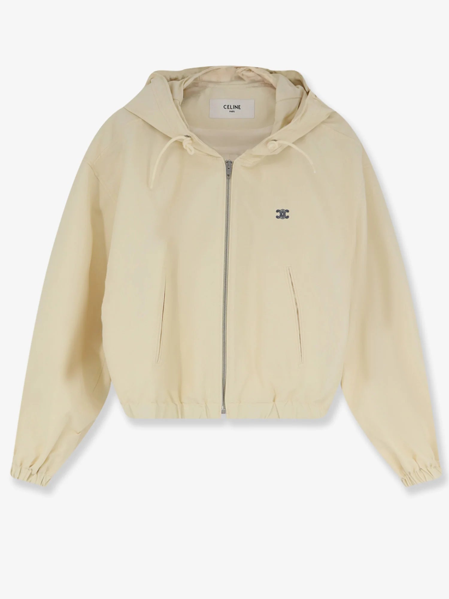 Cotton blend jacket with logo