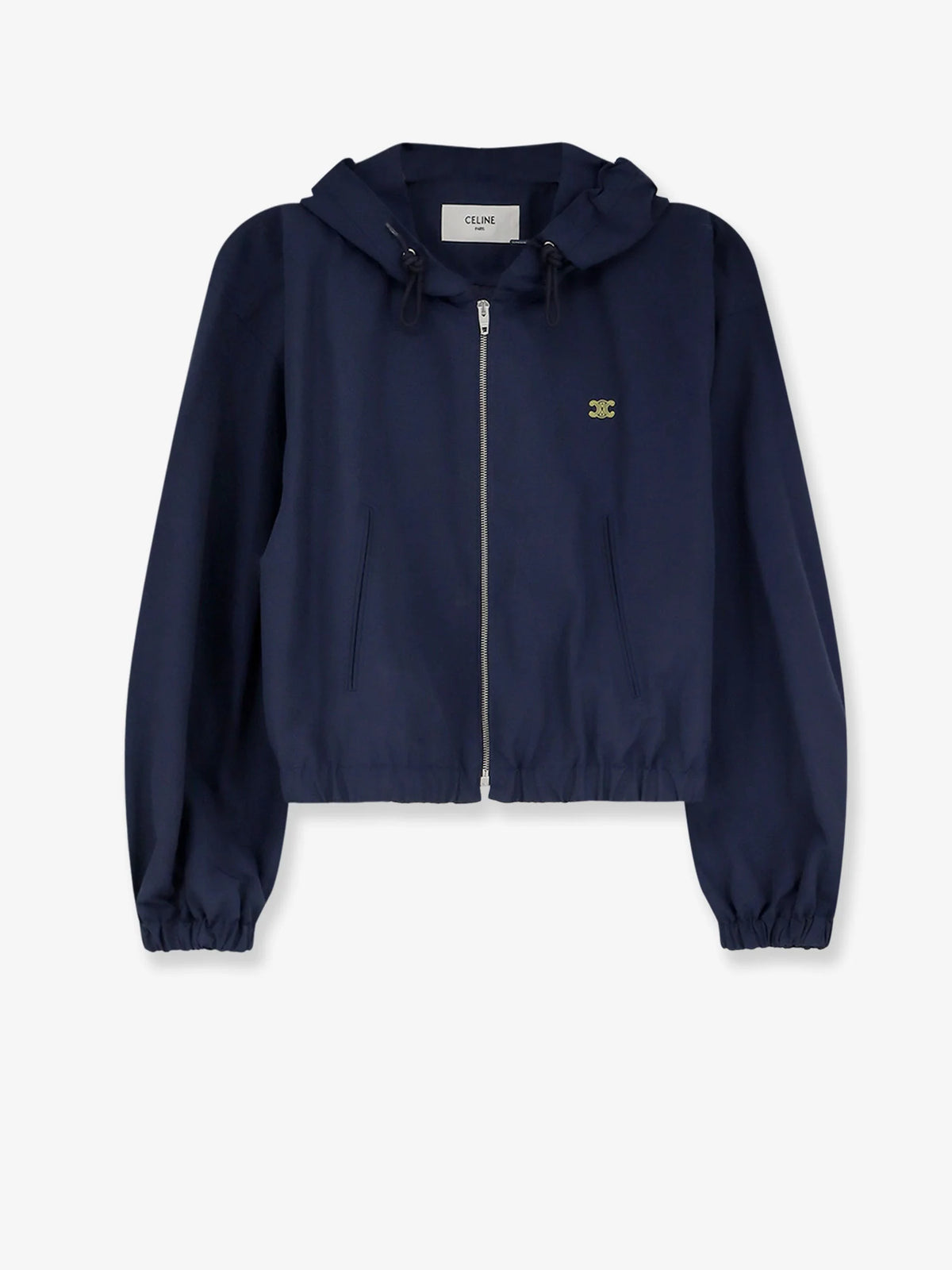 Cotton blend jacket with logo