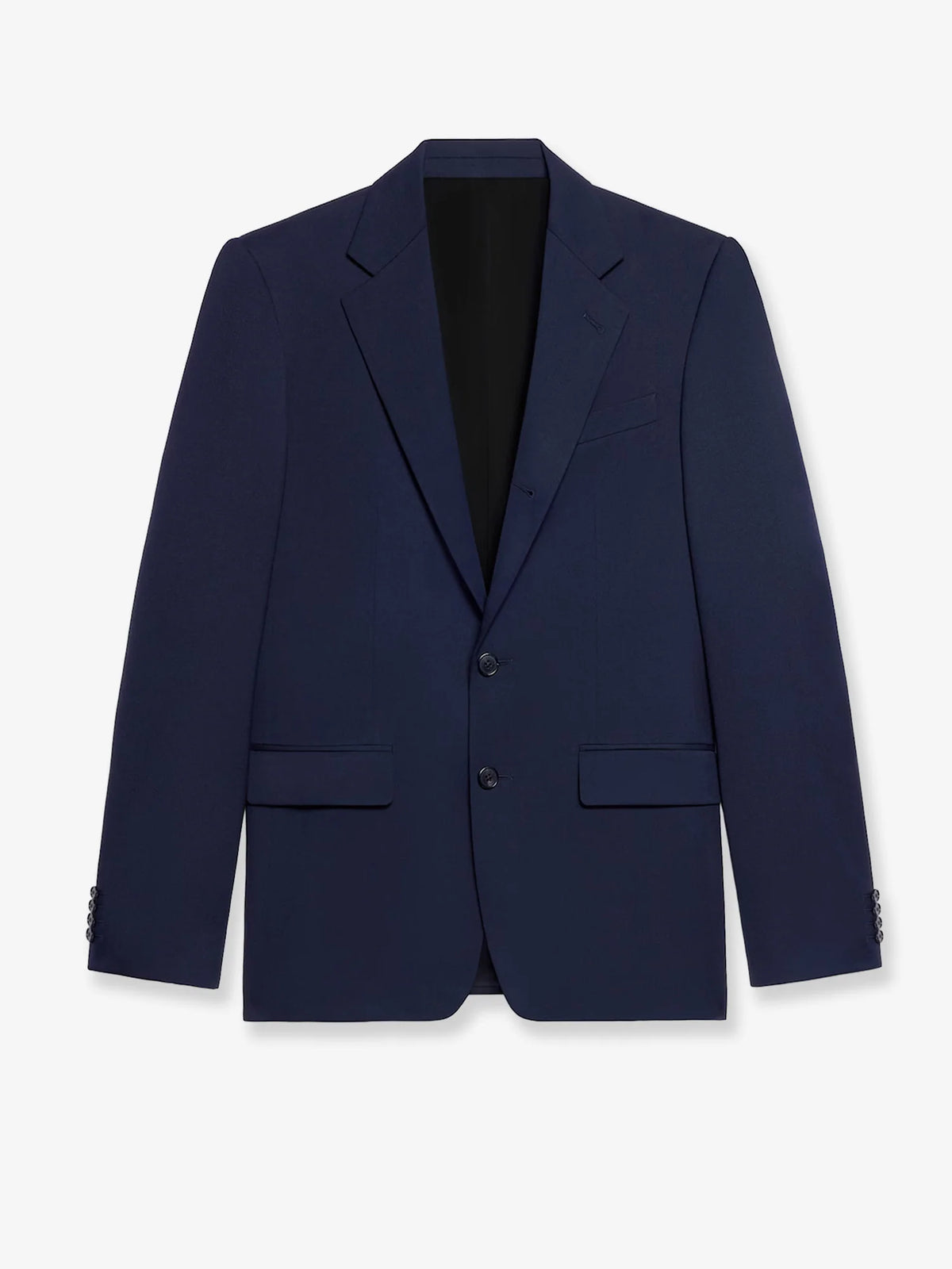 Classic single-breasted wool and cashmer blazer