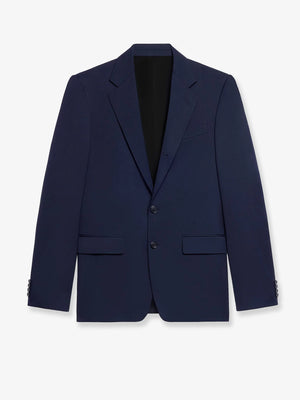 Classic single-breasted wool and cashmer blazer