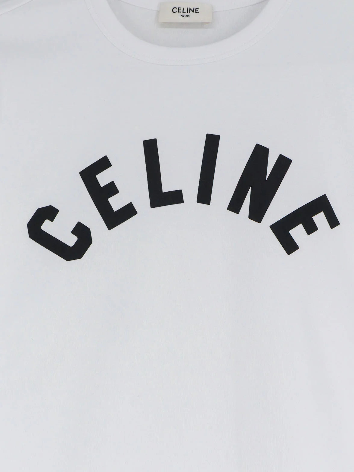 Cotton T-shirt with front lettering logo print