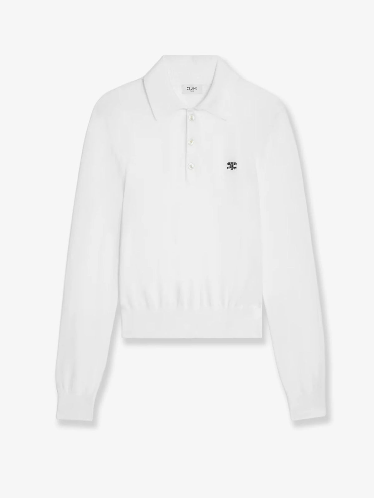 Cotton polo sweater
