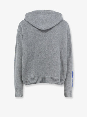 Zip-up virgin wool cardigan