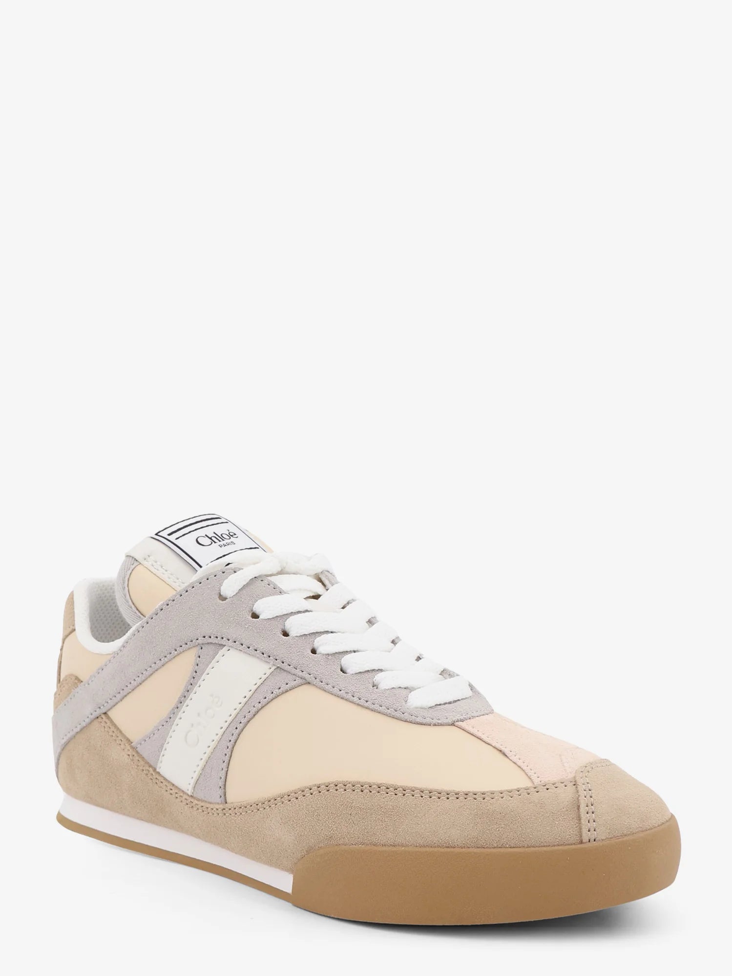Kick suede sneakers with contrasting inserts